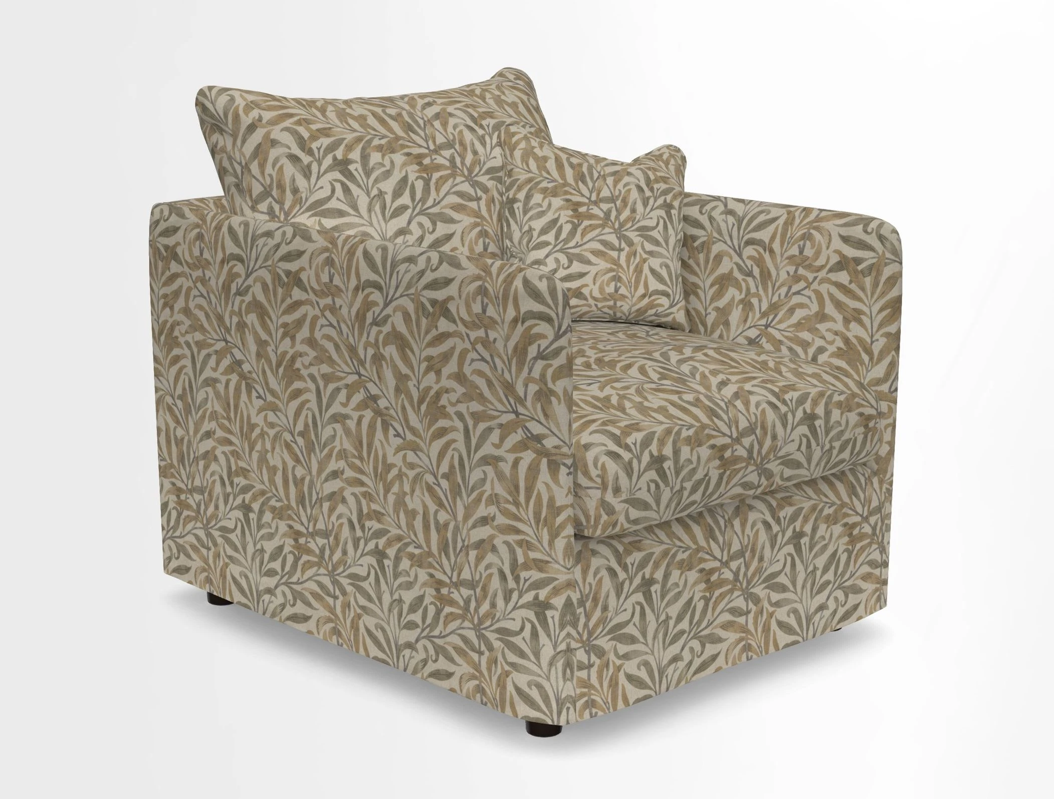 Madehurst Chair in Two Tone Plain Biscuit. Loose cover option available