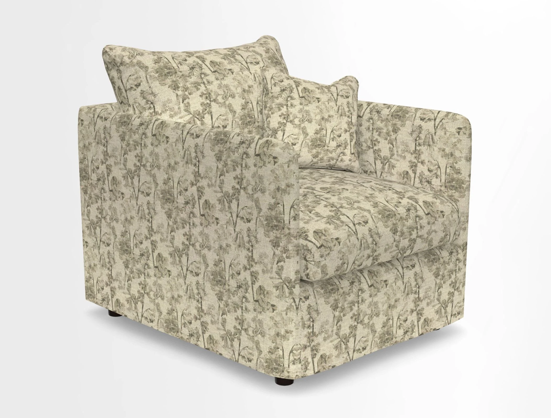 Madehurst Chair in Two Tone Plain Biscuit. Loose cover option available