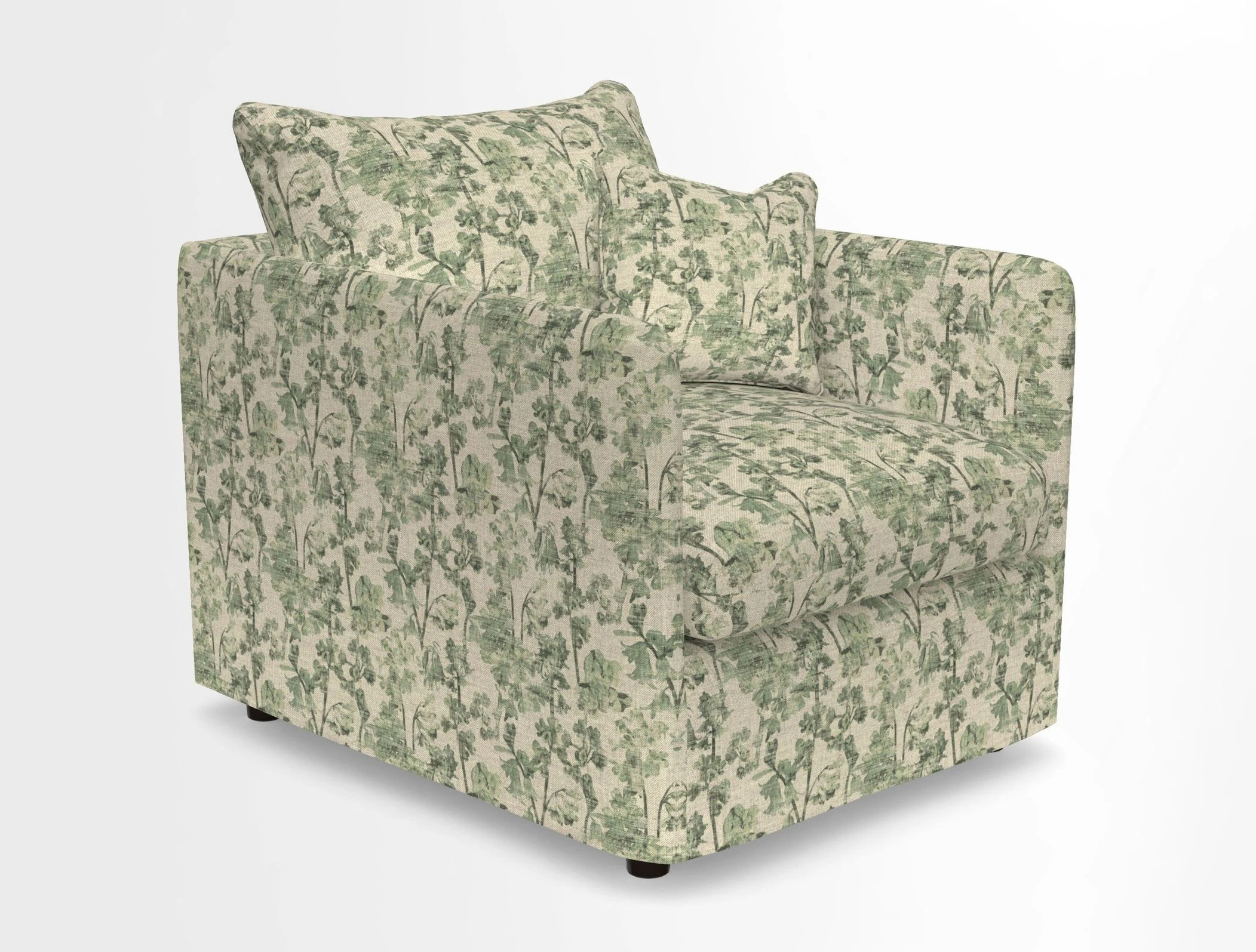 Madehurst Chair in Two Tone Plain Biscuit. Loose cover option available