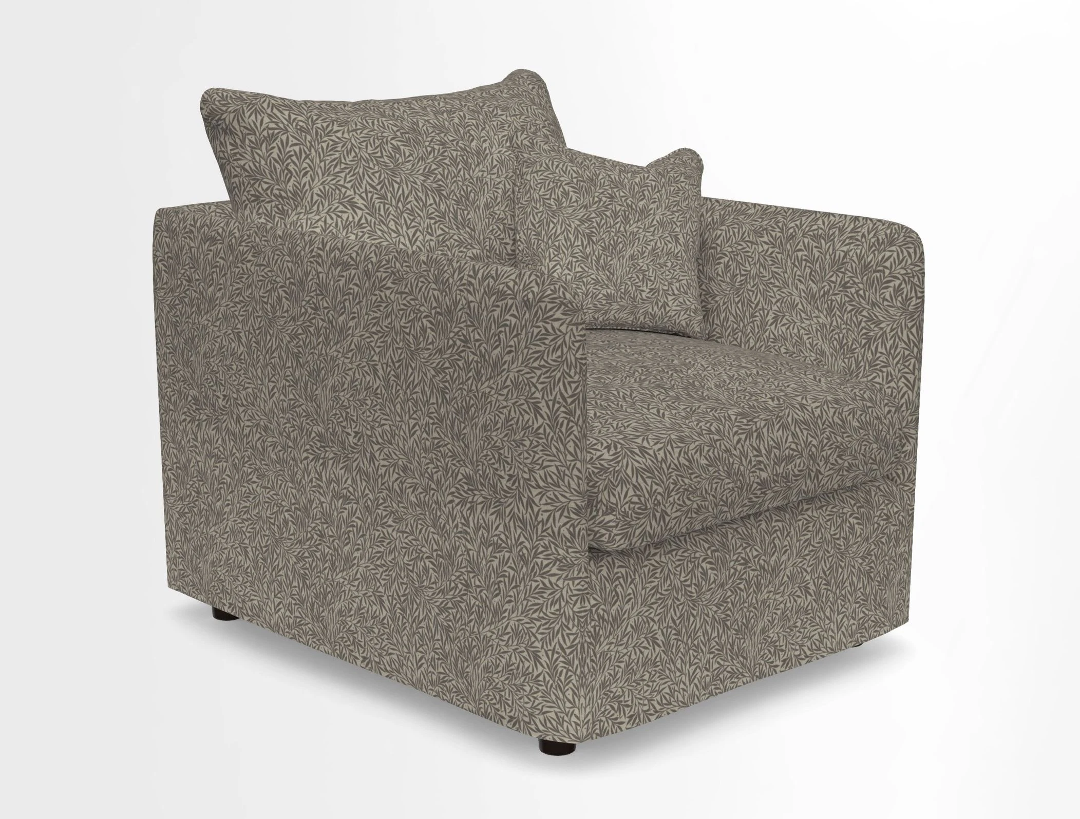 Madehurst Chair in Two Tone Plain Biscuit. Loose cover option available
