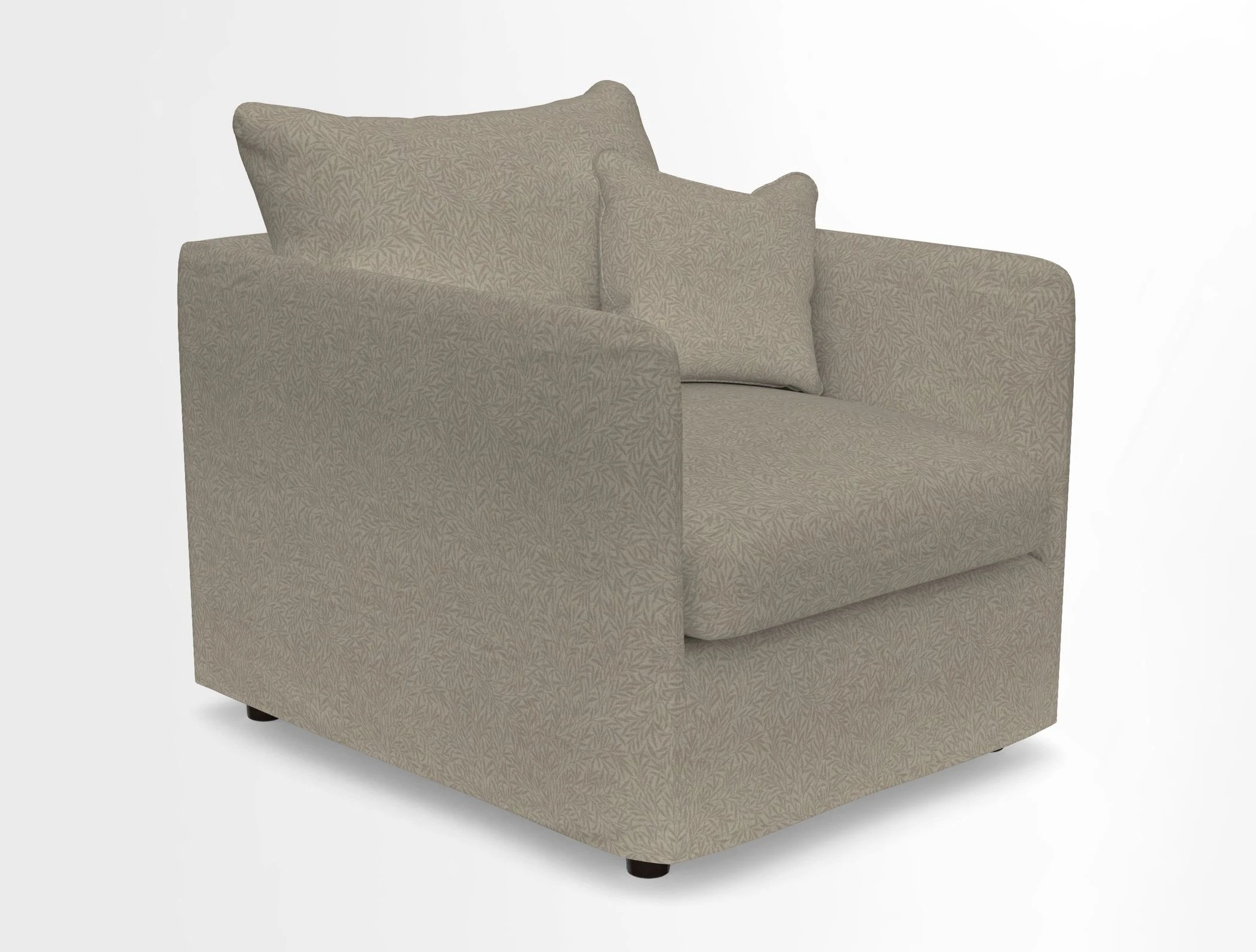 Madehurst Chair in Two Tone Plain Biscuit. Loose cover option available