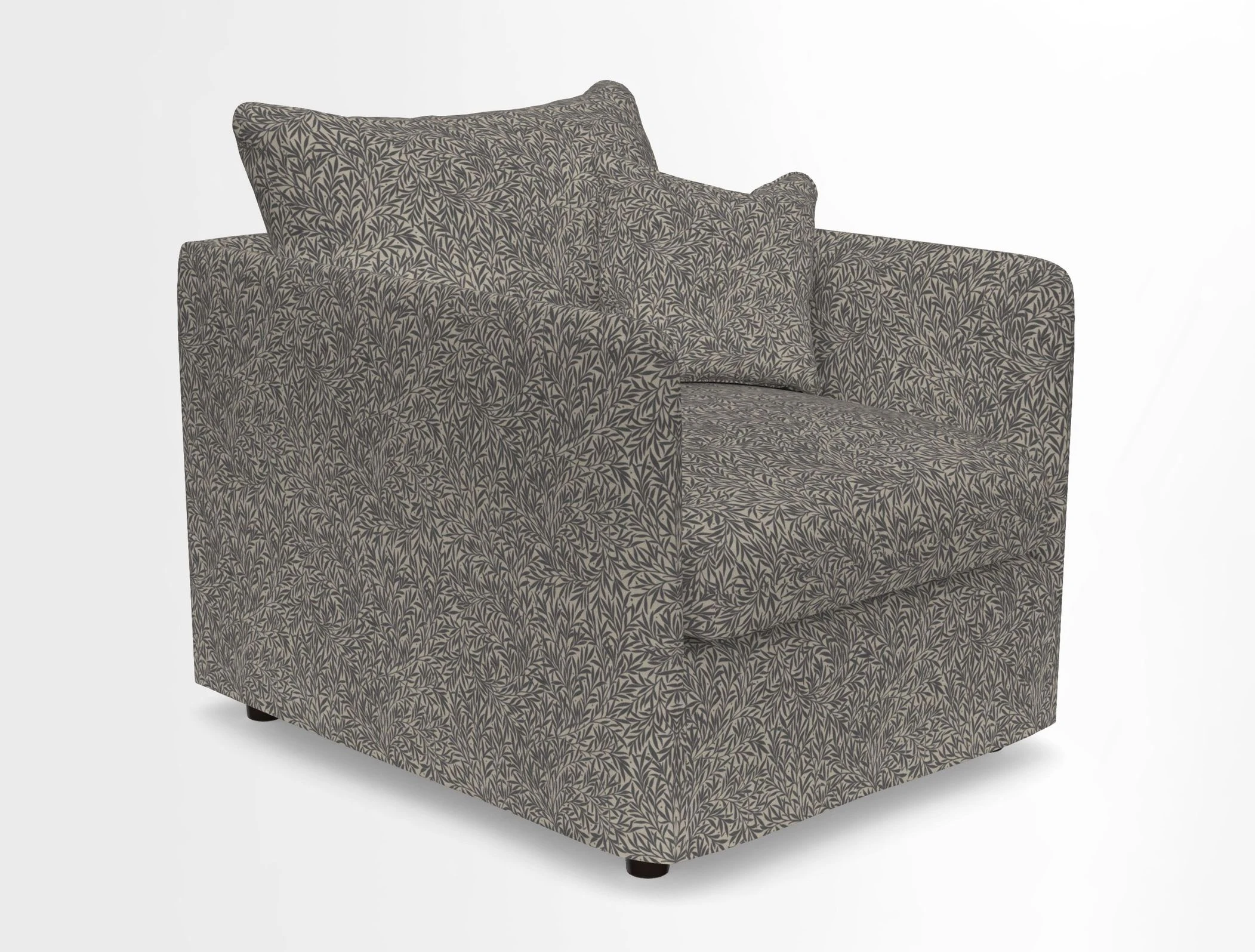 Madehurst Chair in Two Tone Plain Biscuit. Loose cover option available