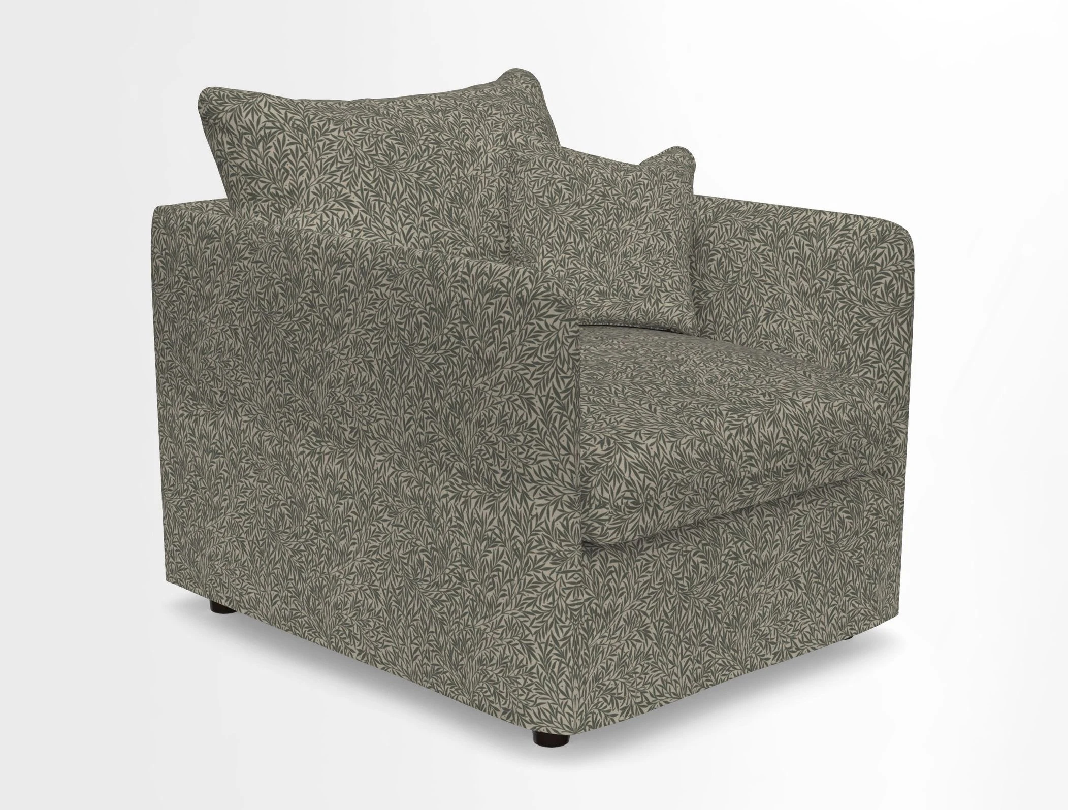 Madehurst Chair in Two Tone Plain Biscuit. Loose cover option available
