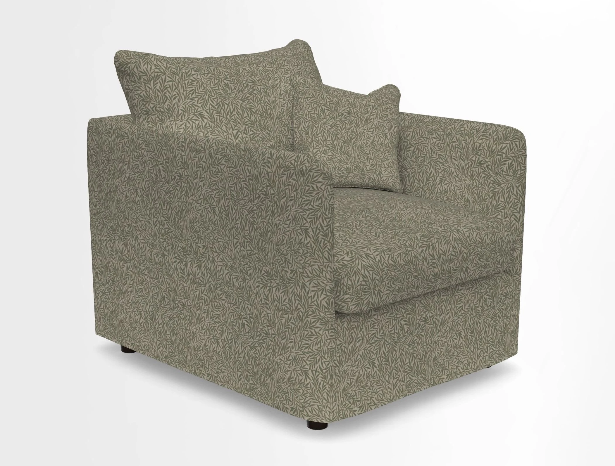 Madehurst Chair in Two Tone Plain Biscuit. Loose cover option available