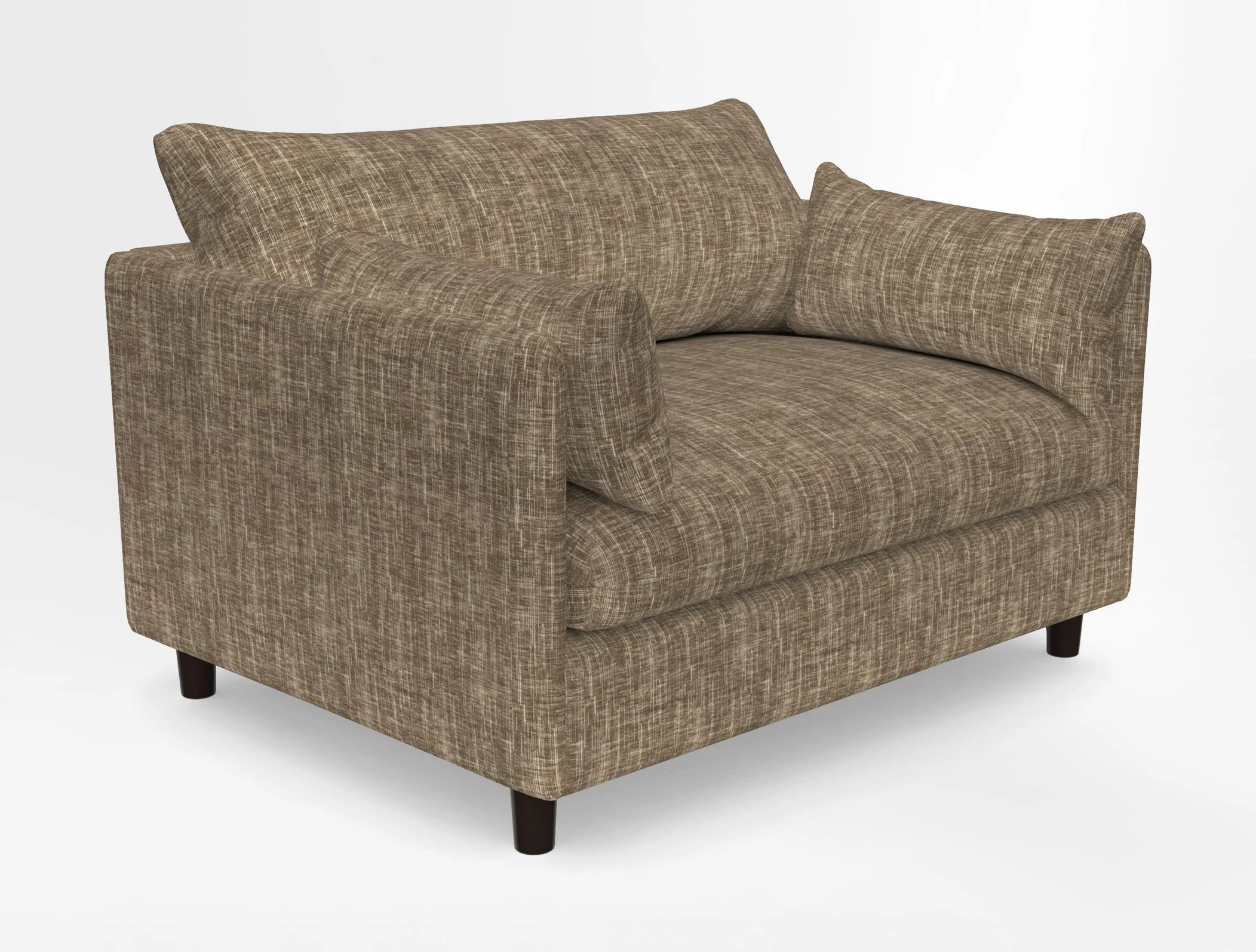 Madehurst Snuggler in Two Tone Plain Biscuit. Loose cover option available