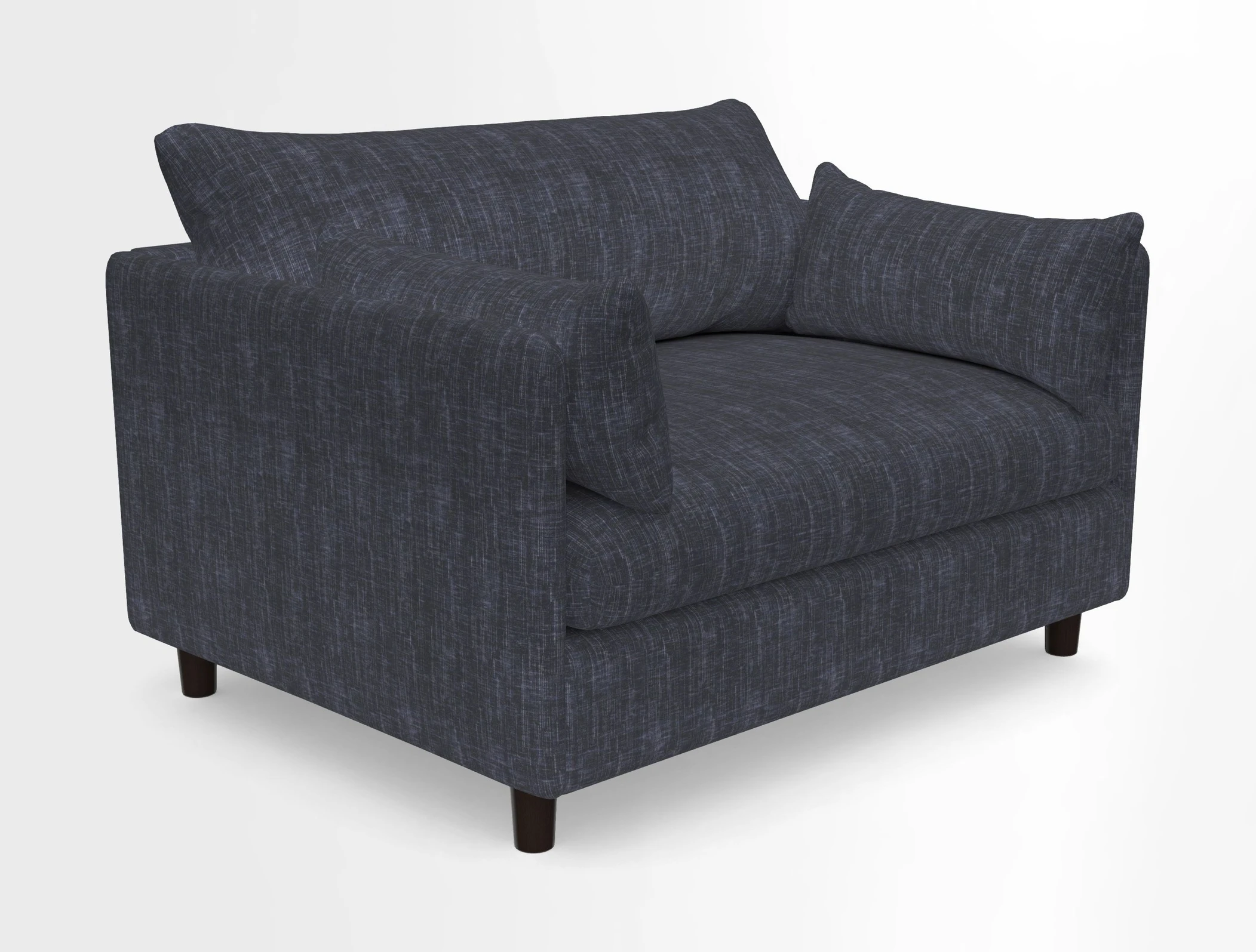 Madehurst Snuggler in Two Tone Plain Biscuit. Loose cover option available