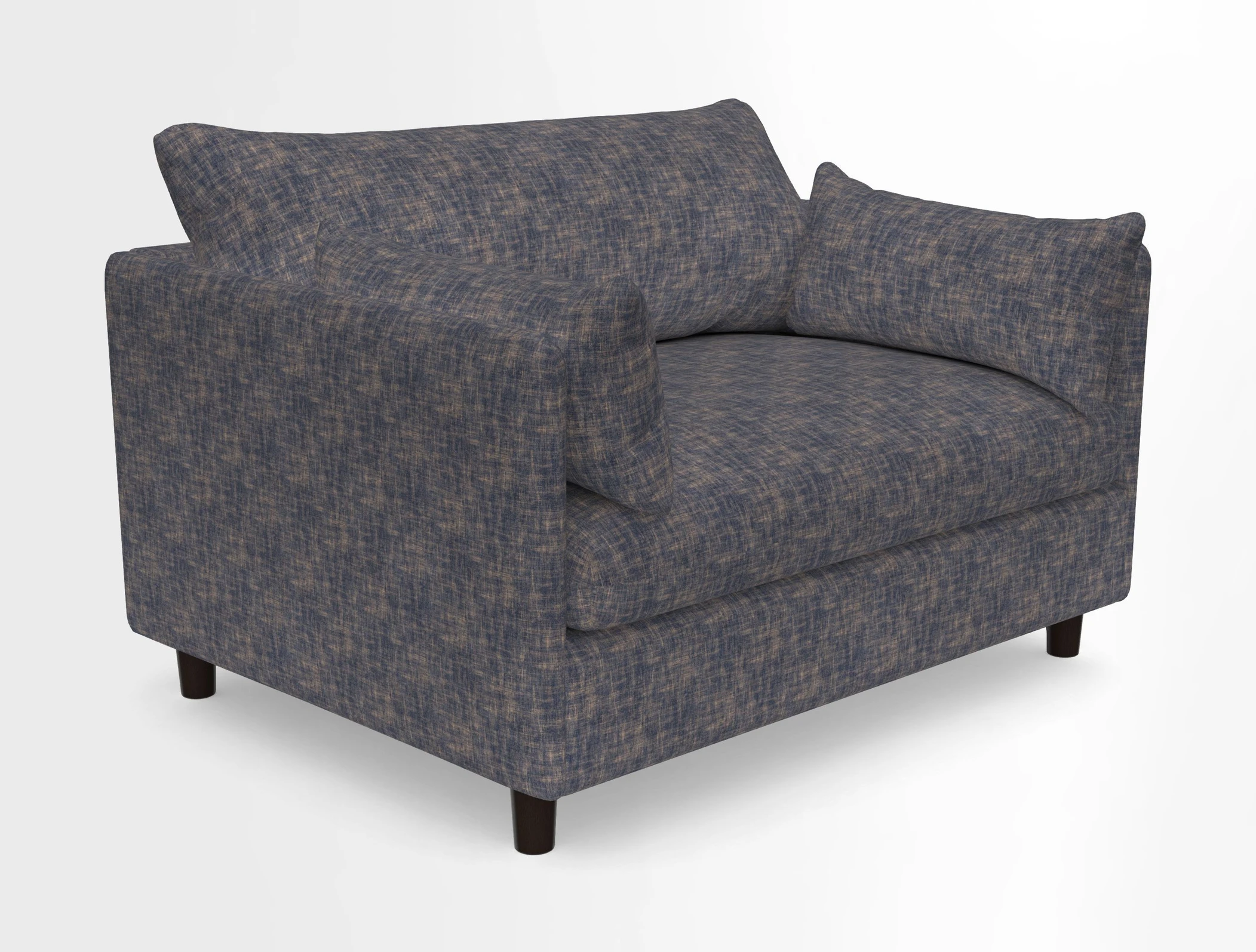 Madehurst Snuggler in Two Tone Plain Biscuit. Loose cover option available