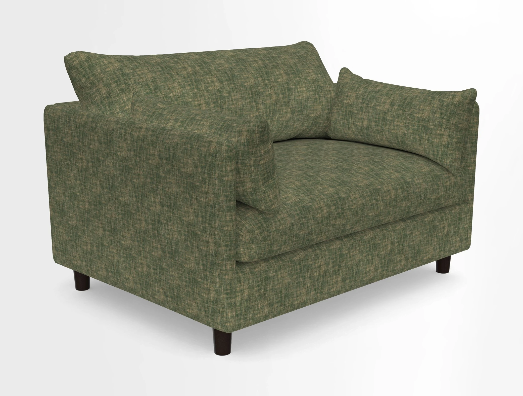Madehurst Snuggler in Two Tone Plain Biscuit. Loose cover option available
