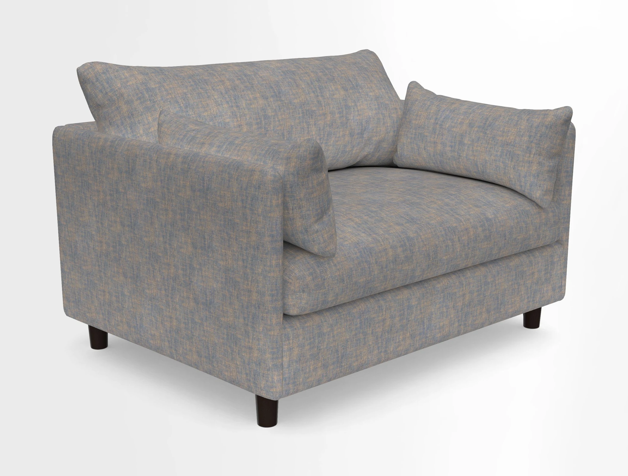 Madehurst Snuggler in Two Tone Plain Biscuit. Loose cover option available