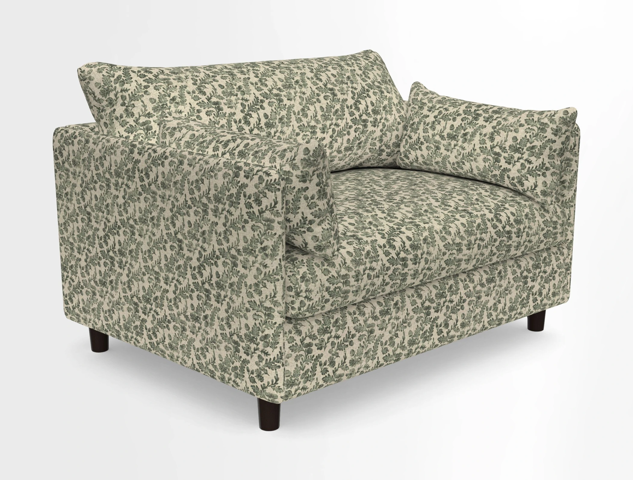 Madehurst Snuggler in Two Tone Plain Biscuit. Loose cover option available
