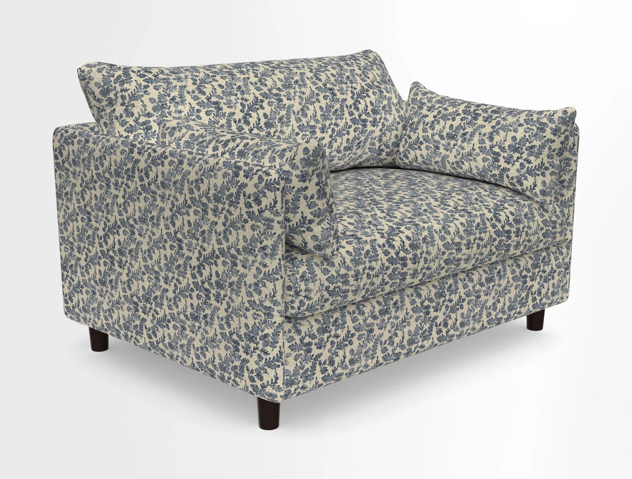 Madehurst Snuggler in Two Tone Plain Biscuit. Loose cover option available