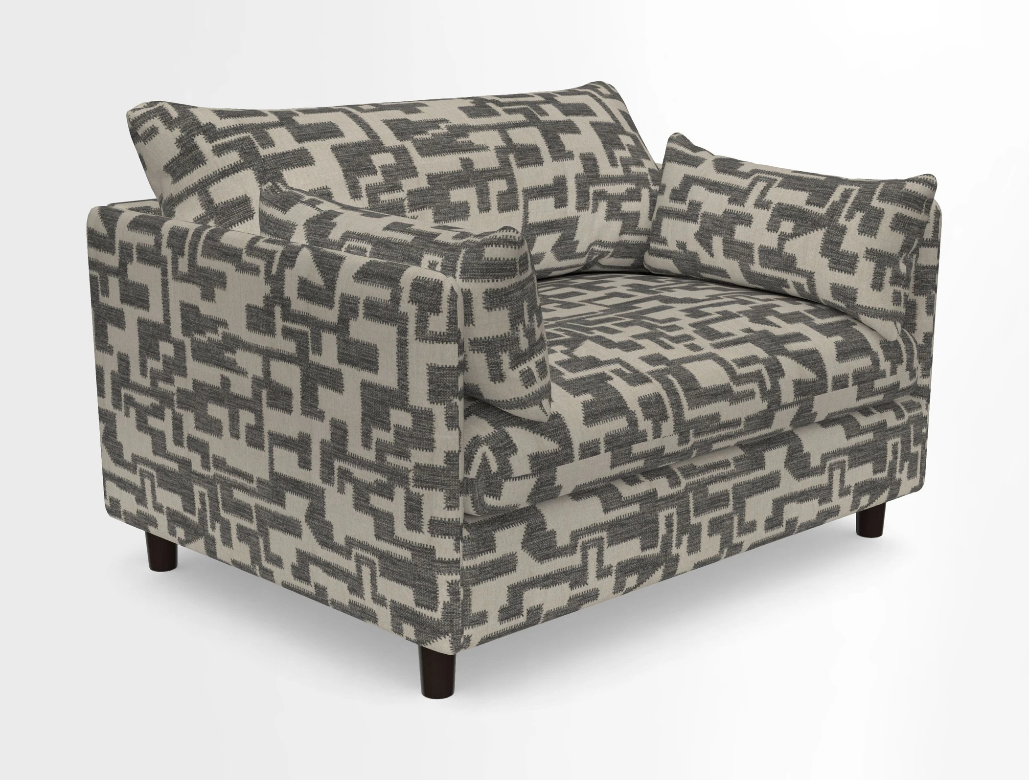 Madehurst Snuggler in Two Tone Plain Biscuit. Loose cover option available