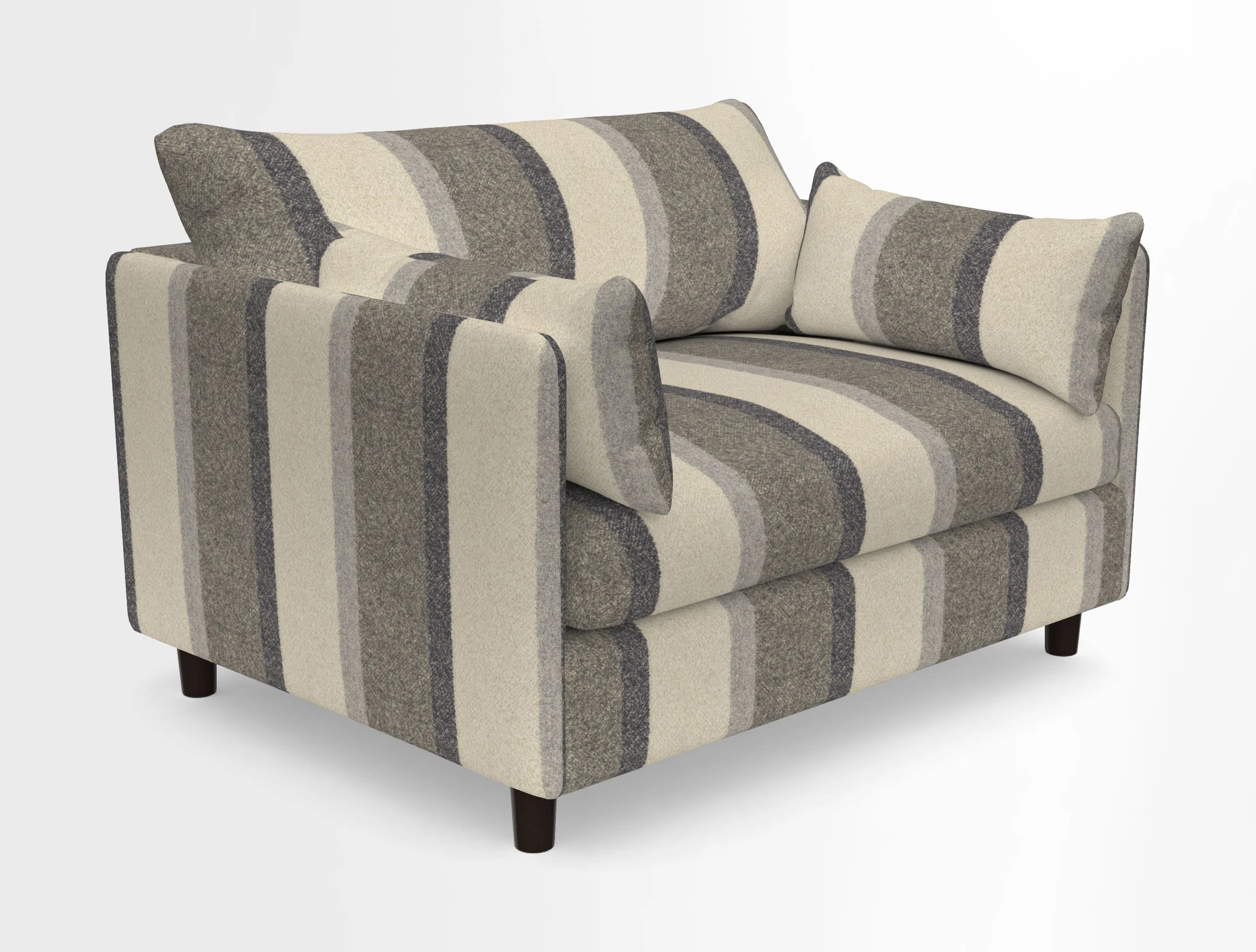 Madehurst Snuggler in Two Tone Plain Biscuit. Loose cover option available