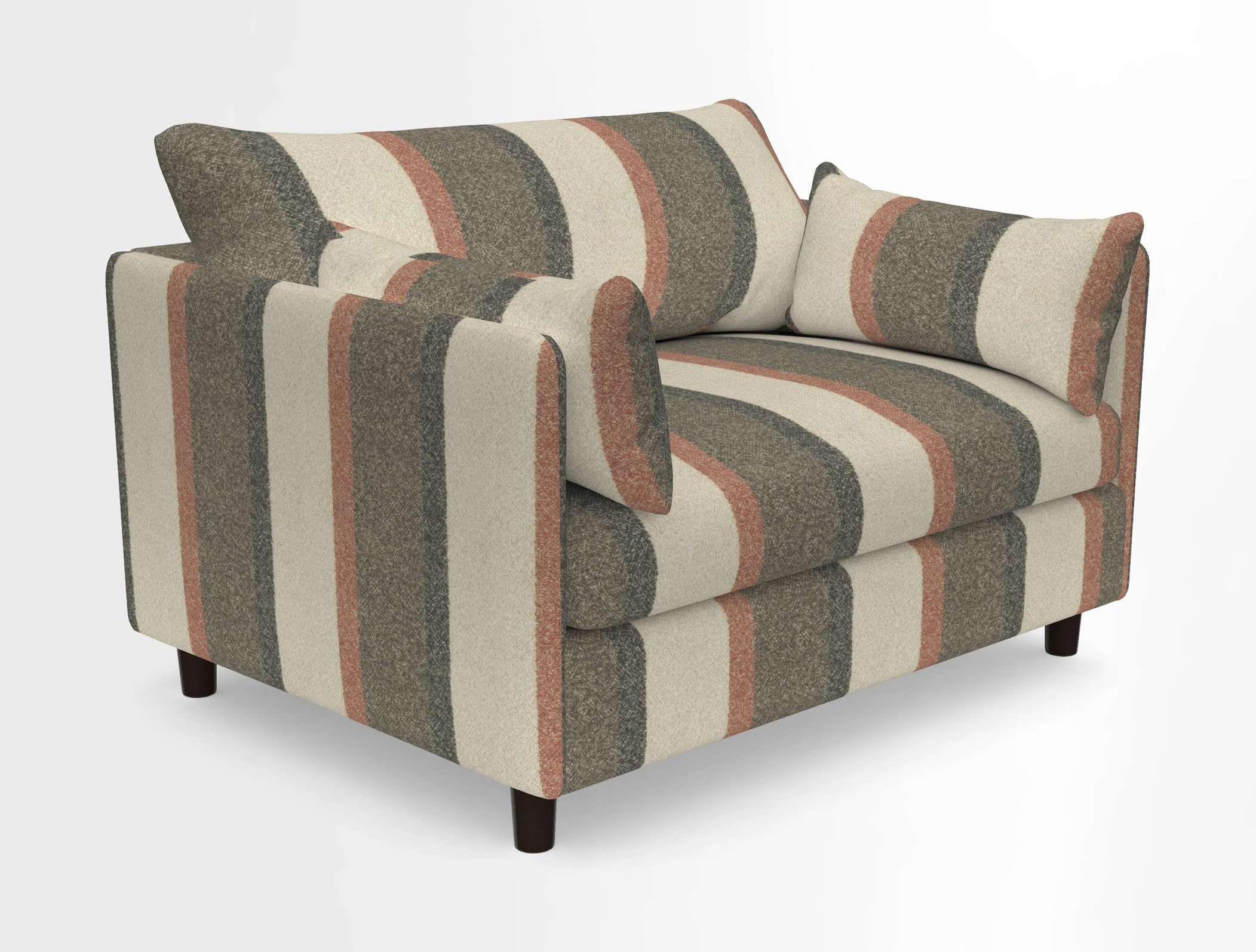 Madehurst Snuggler in Two Tone Plain Biscuit. Loose cover option available