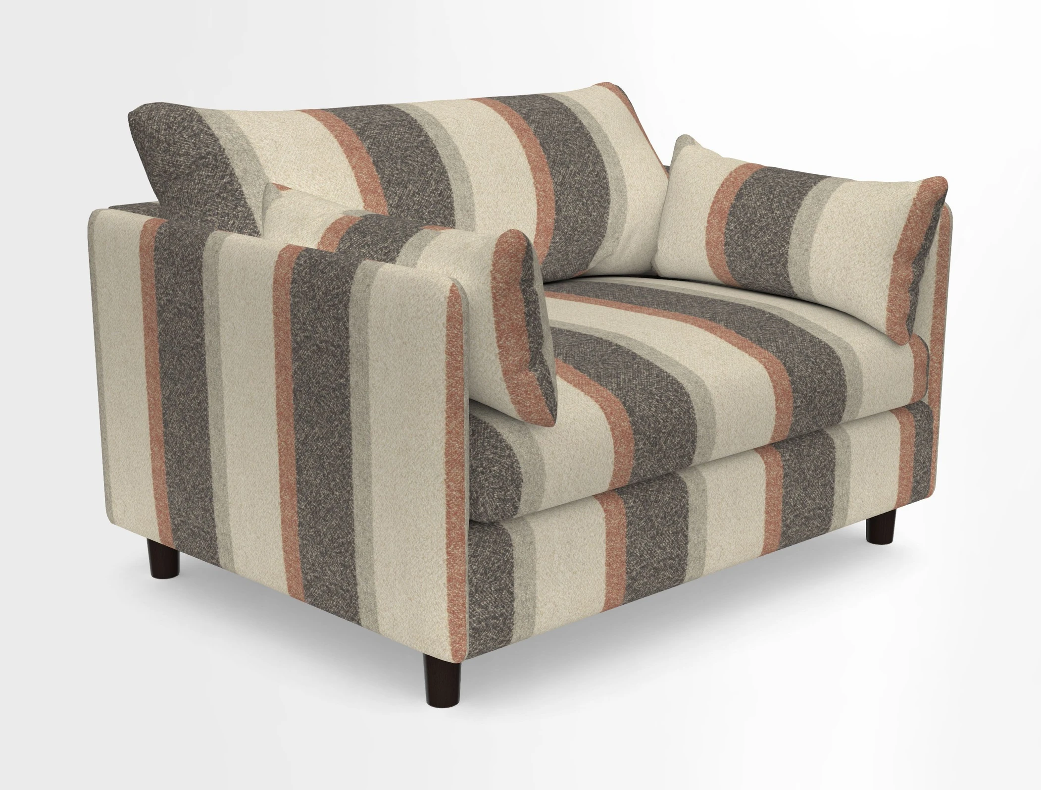 Madehurst Snuggler in Two Tone Plain Biscuit. Loose cover option available