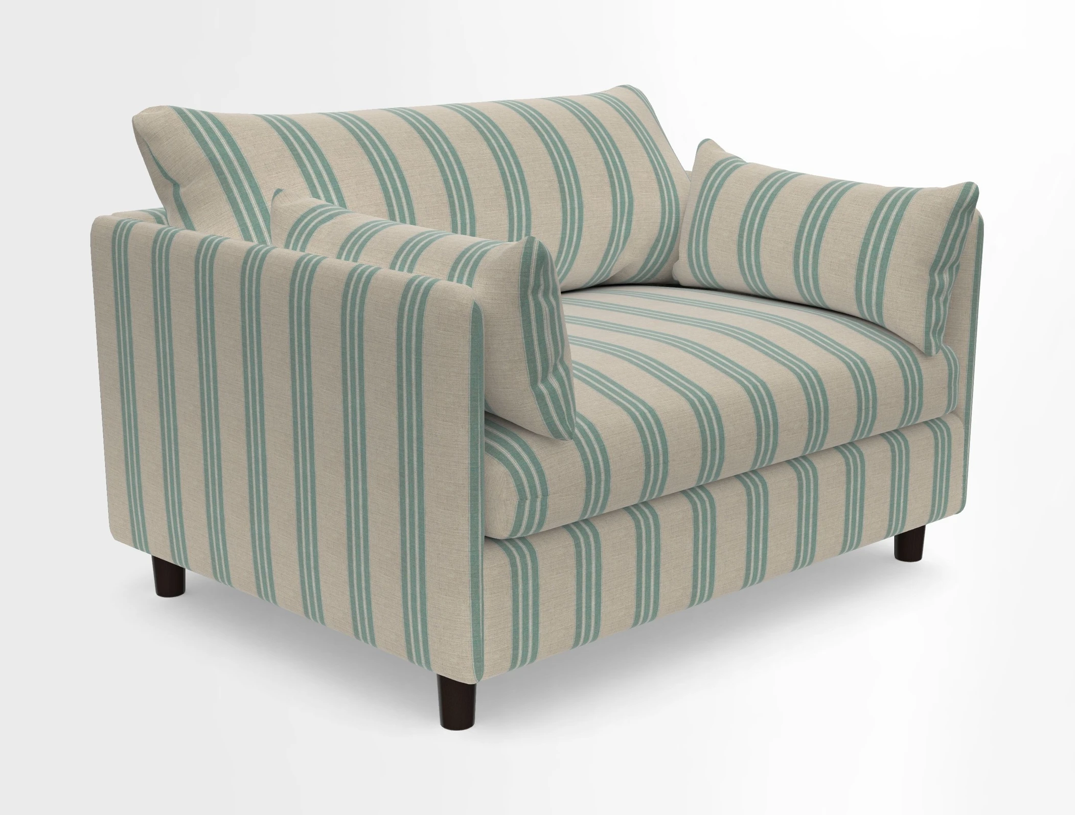 Madehurst Snuggler in Two Tone Plain Biscuit. Loose cover option available