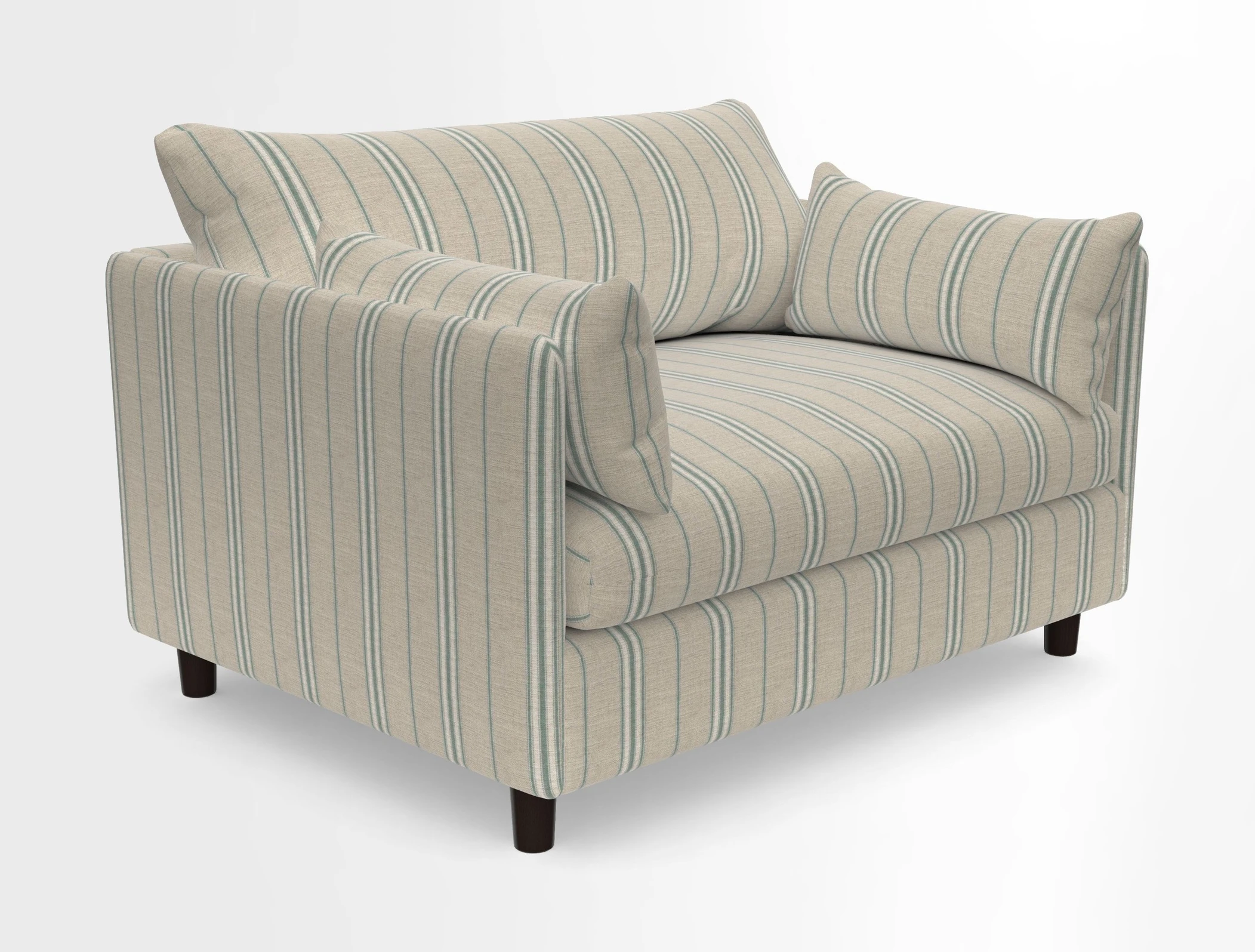 Madehurst Snuggler in Two Tone Plain Biscuit. Loose cover option available