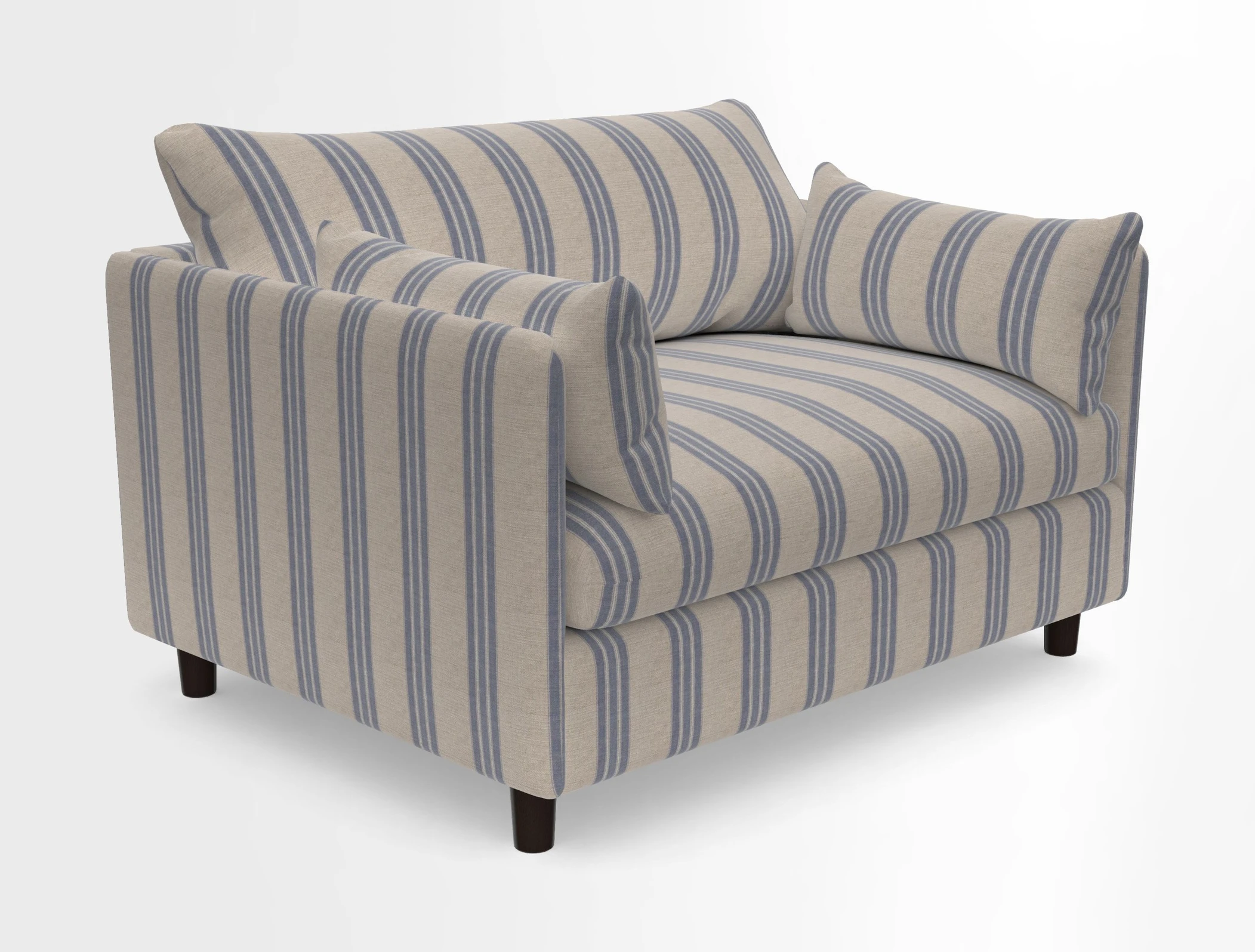 Madehurst Snuggler in Two Tone Plain Biscuit. Loose cover option available