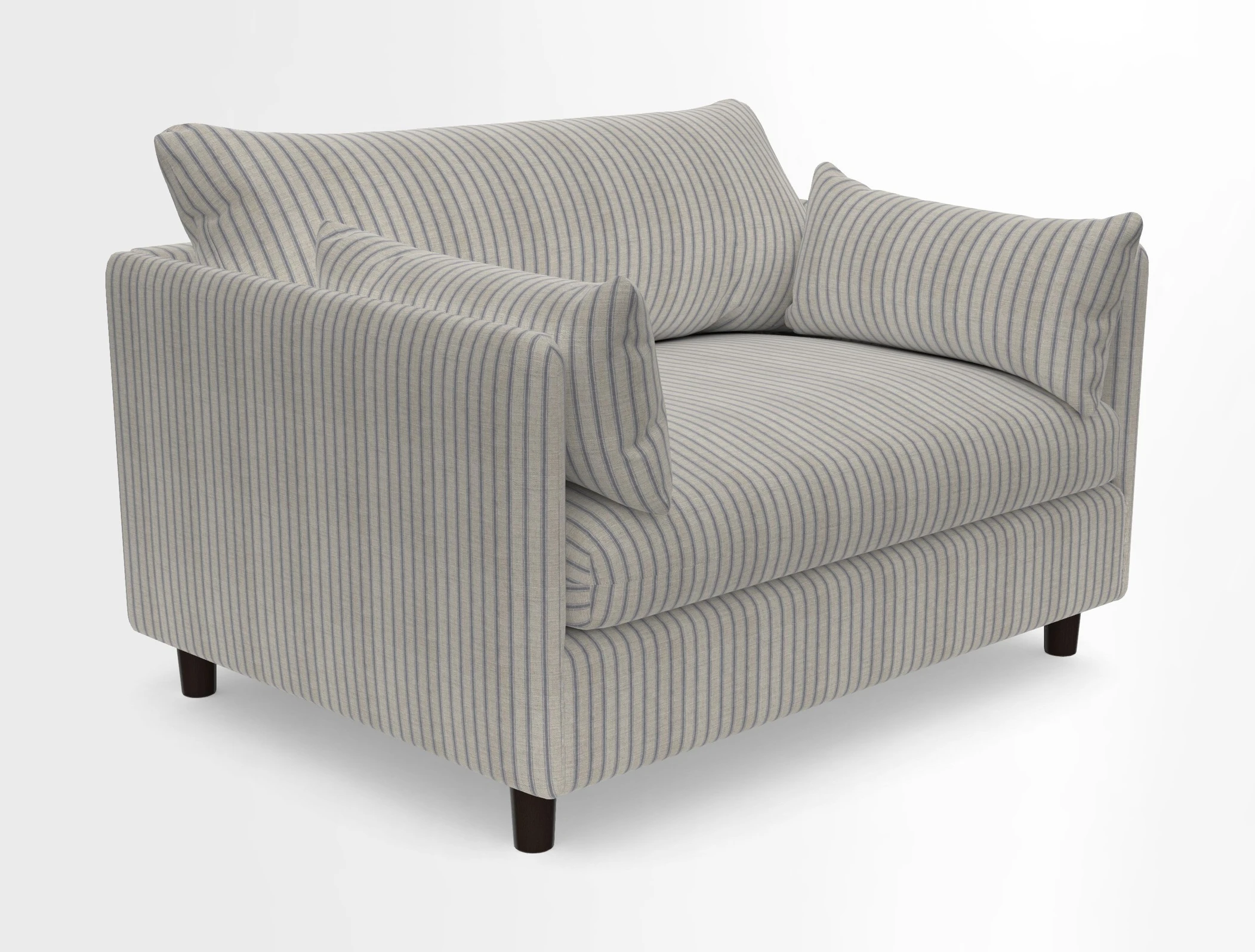 Madehurst Snuggler in Two Tone Plain Biscuit. Loose cover option available
