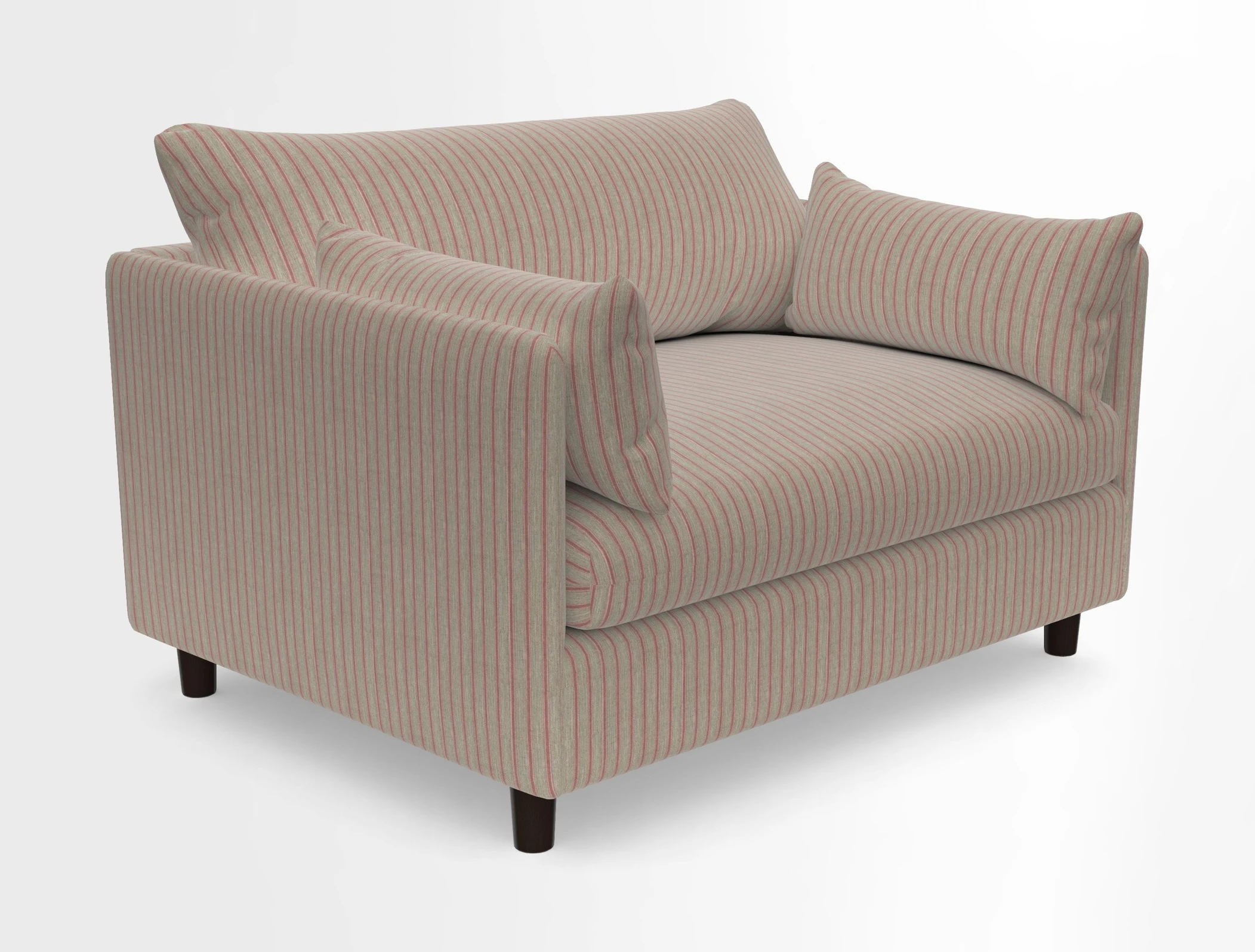 Madehurst Snuggler in Two Tone Plain Biscuit. Loose cover option available