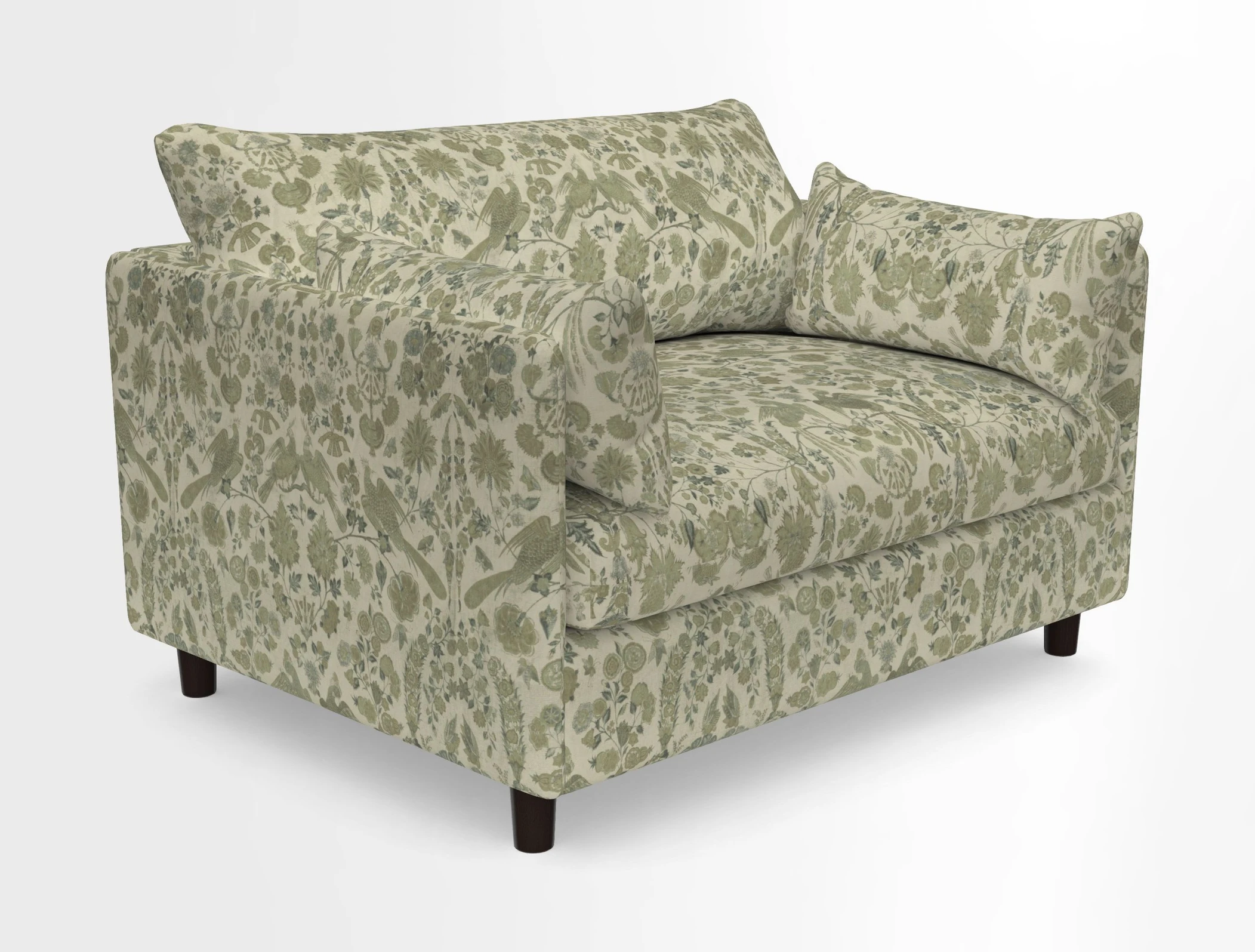 Madehurst Snuggler in Two Tone Plain Biscuit. Loose cover option available