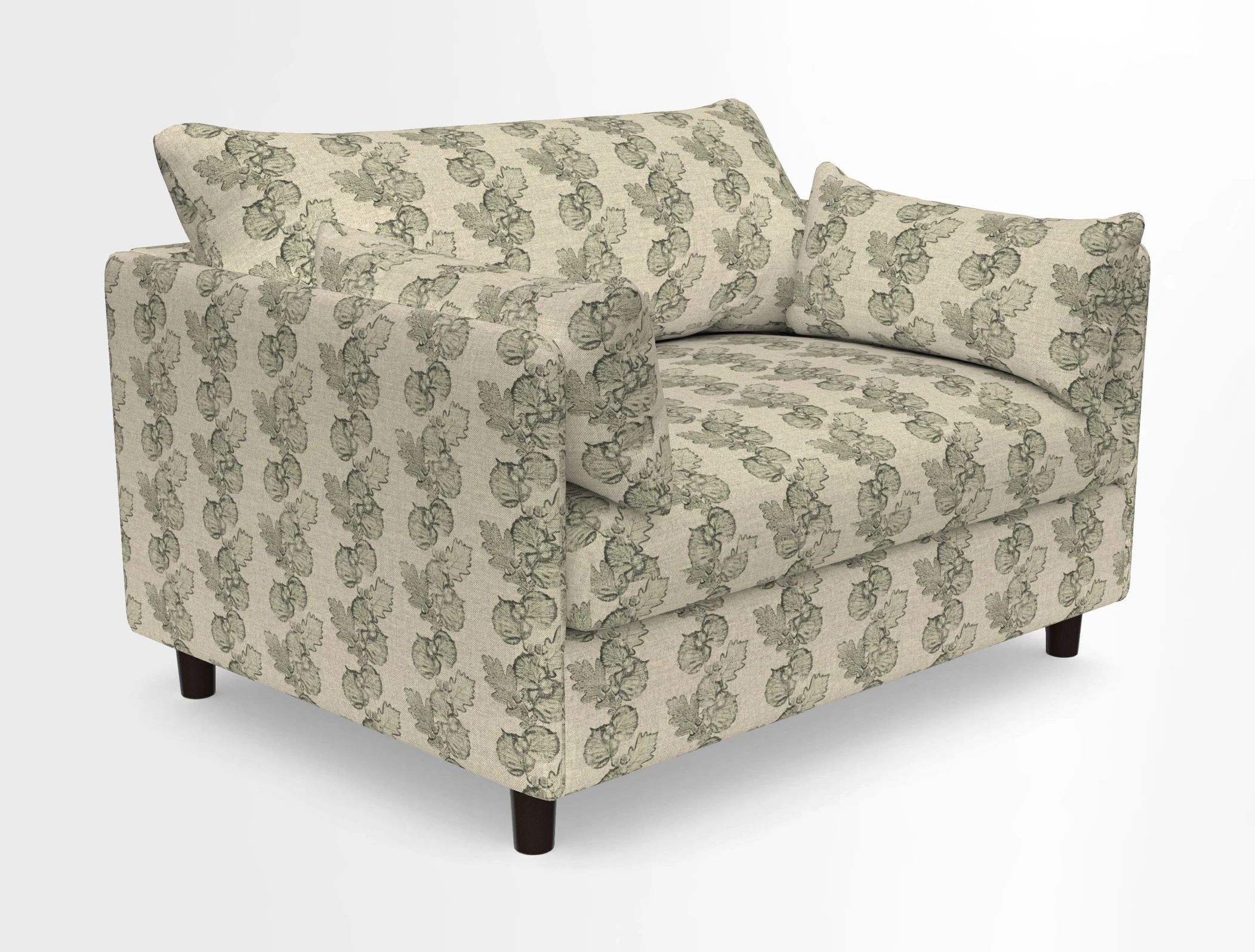 Madehurst Snuggler in Two Tone Plain Biscuit. Loose cover option available