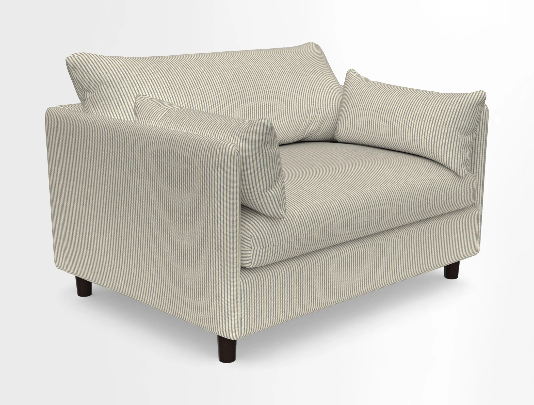 Madehurst Snuggler in Two Tone Plain Biscuit. Loose cover option available