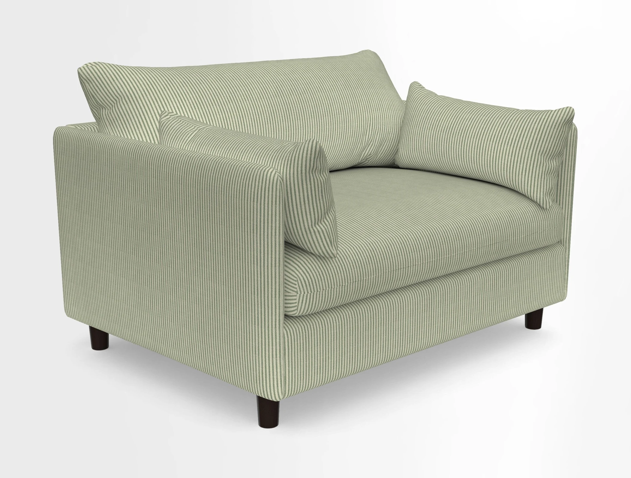 Madehurst Snuggler in Two Tone Plain Biscuit. Loose cover option available