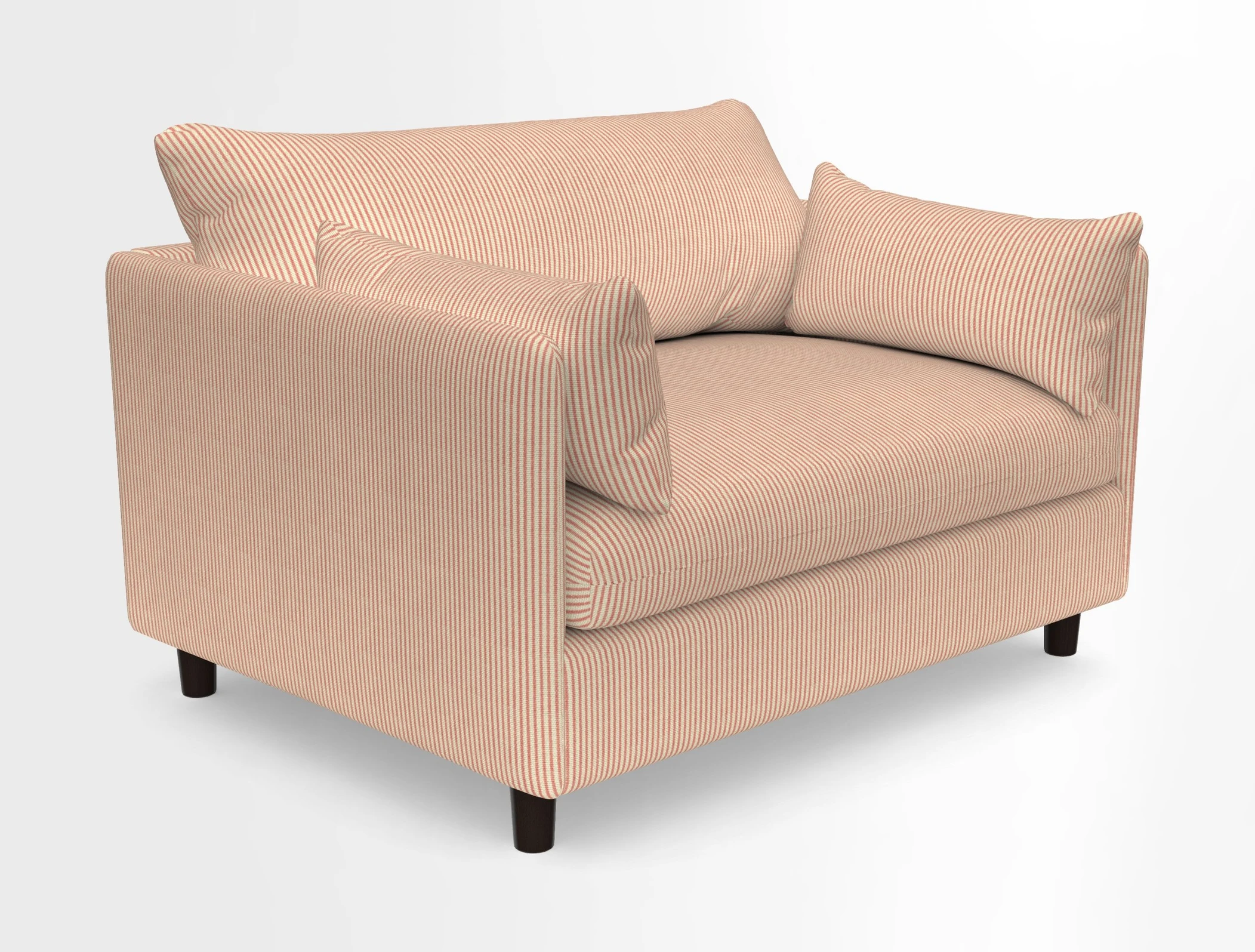 Madehurst Snuggler in Two Tone Plain Biscuit. Loose cover option available