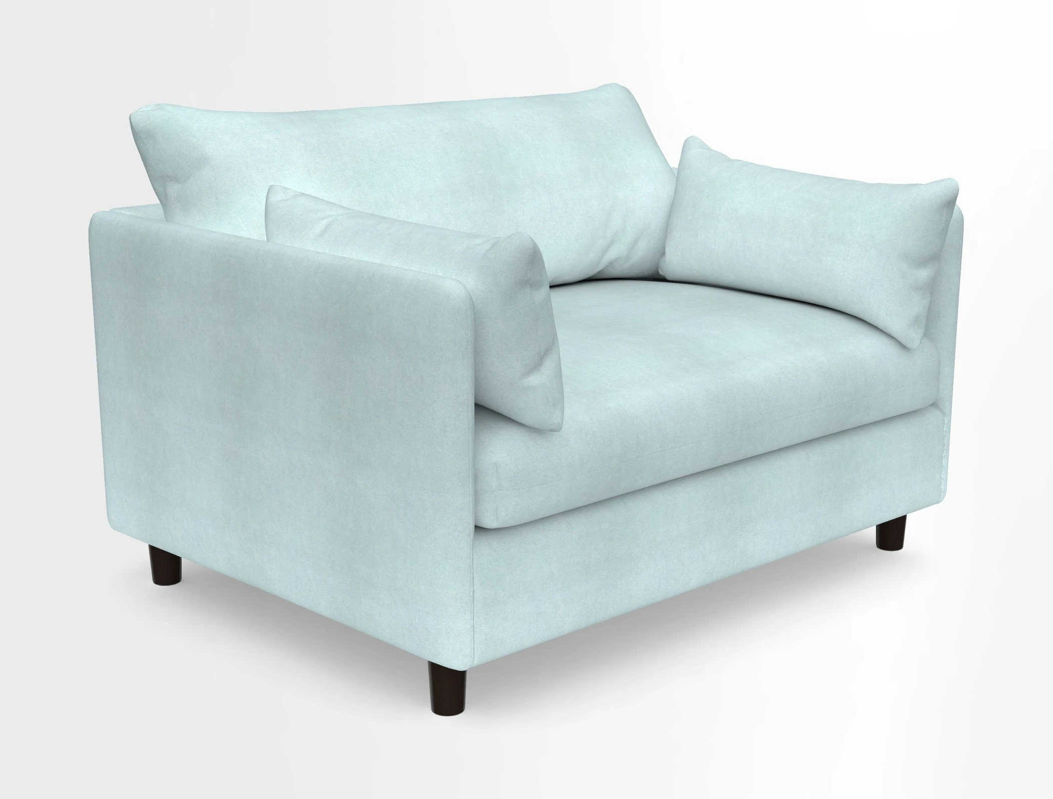 Madehurst Snuggler in Two Tone Plain Biscuit. Loose cover option available