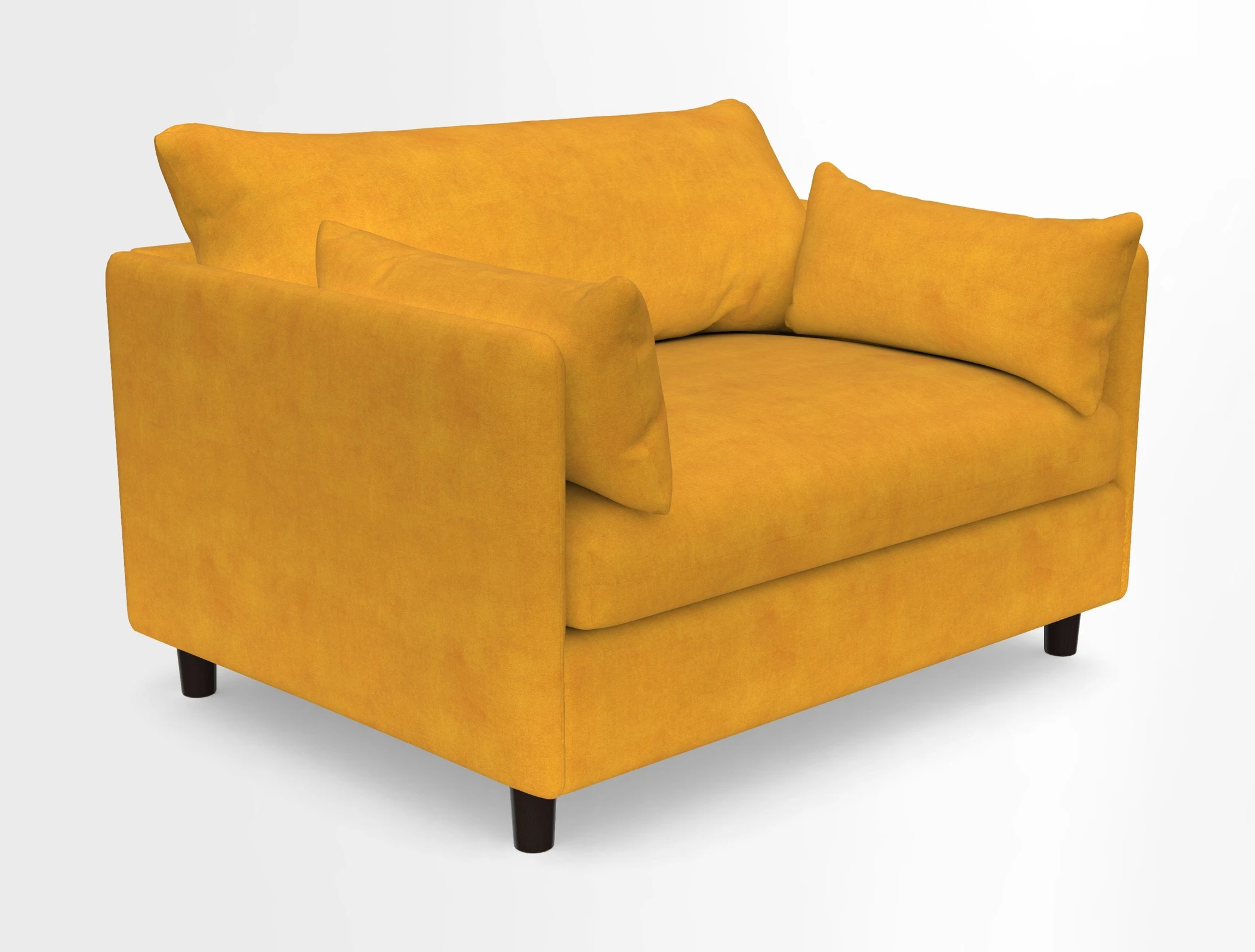 Madehurst Snuggler in Two Tone Plain Biscuit. Loose cover option available