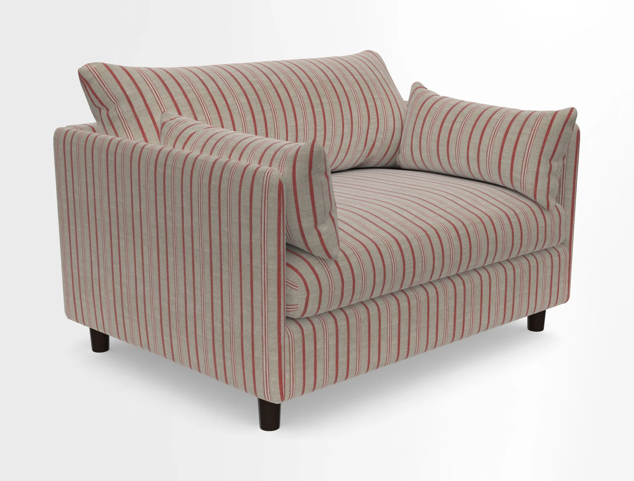 Madehurst Snuggler in Two Tone Plain Biscuit. Loose cover option available