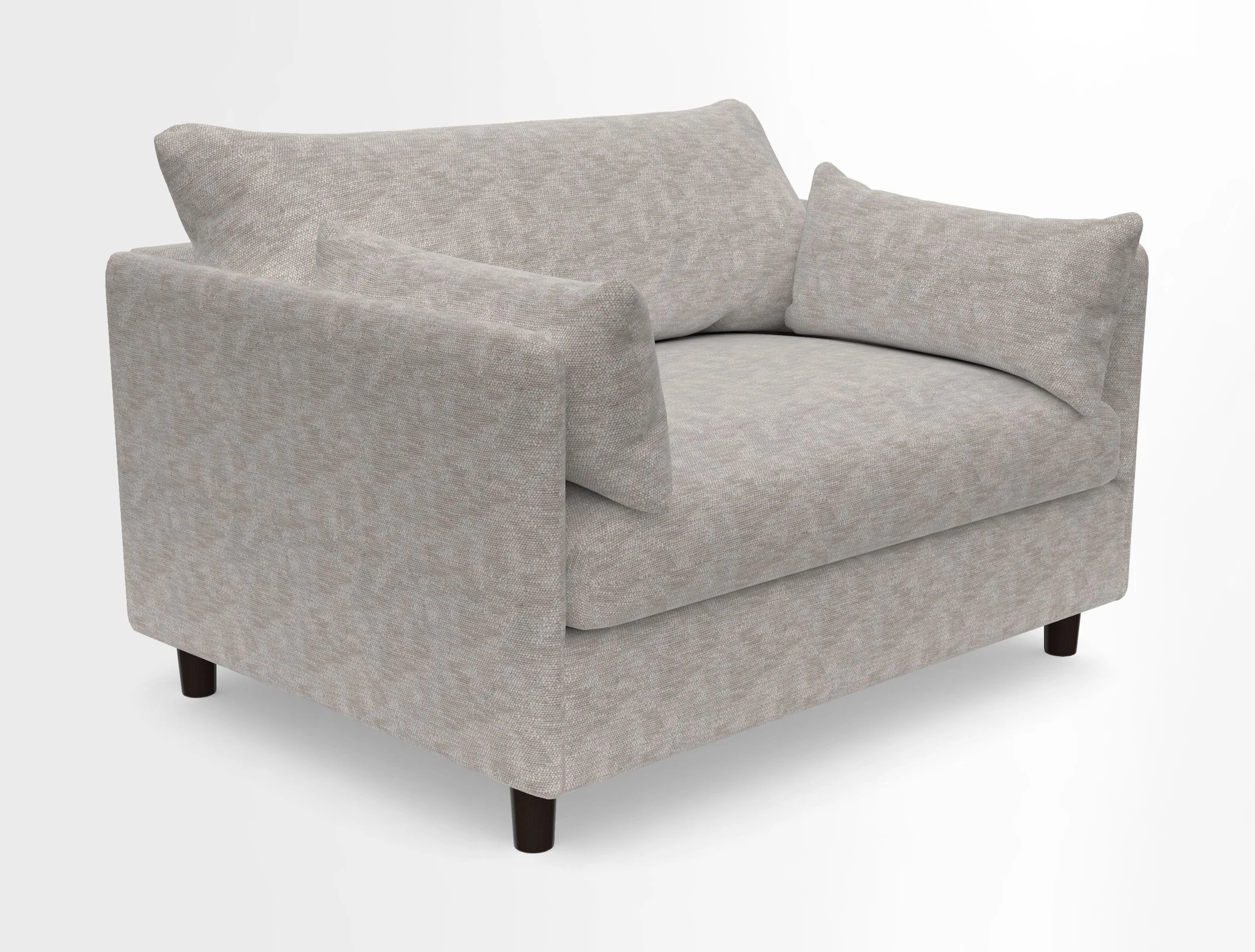 Madehurst Snuggler in Two Tone Plain Biscuit. Loose cover option available