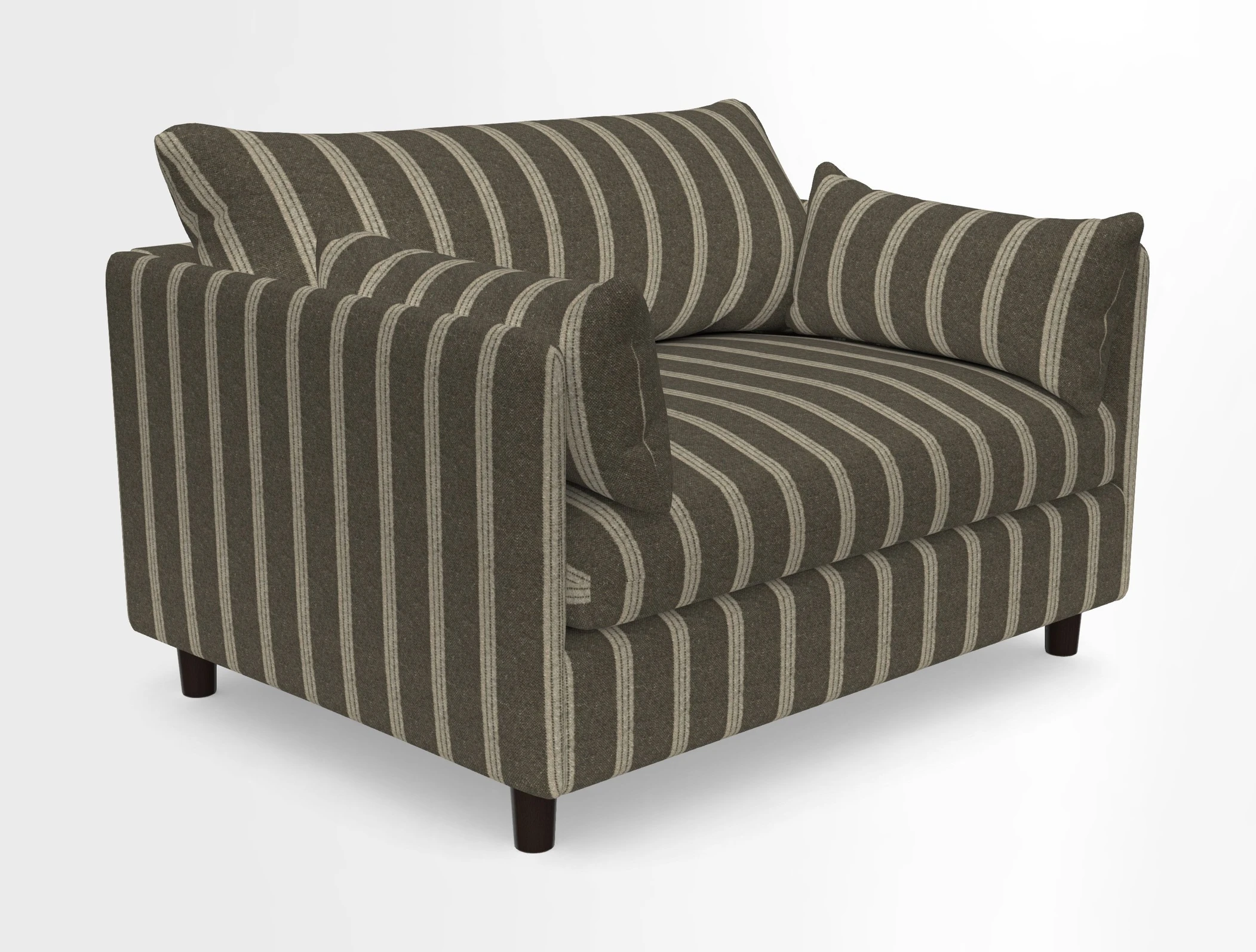 Madehurst Snuggler in Two Tone Plain Biscuit. Loose cover option available