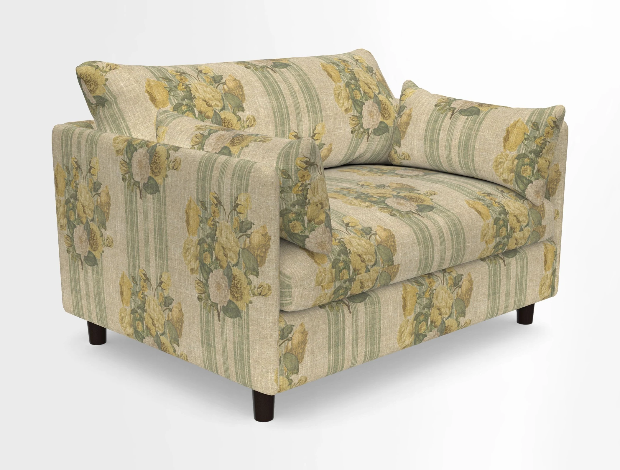 Madehurst Snuggler in Two Tone Plain Biscuit. Loose cover option available