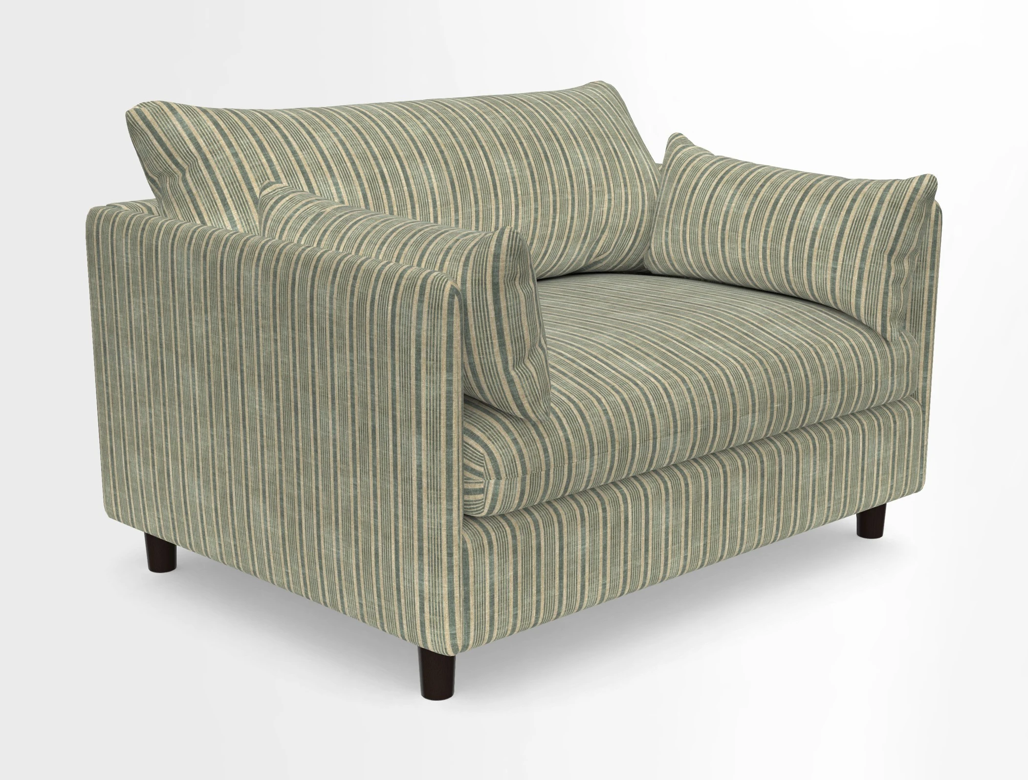 Madehurst Snuggler in Two Tone Plain Biscuit. Loose cover option available