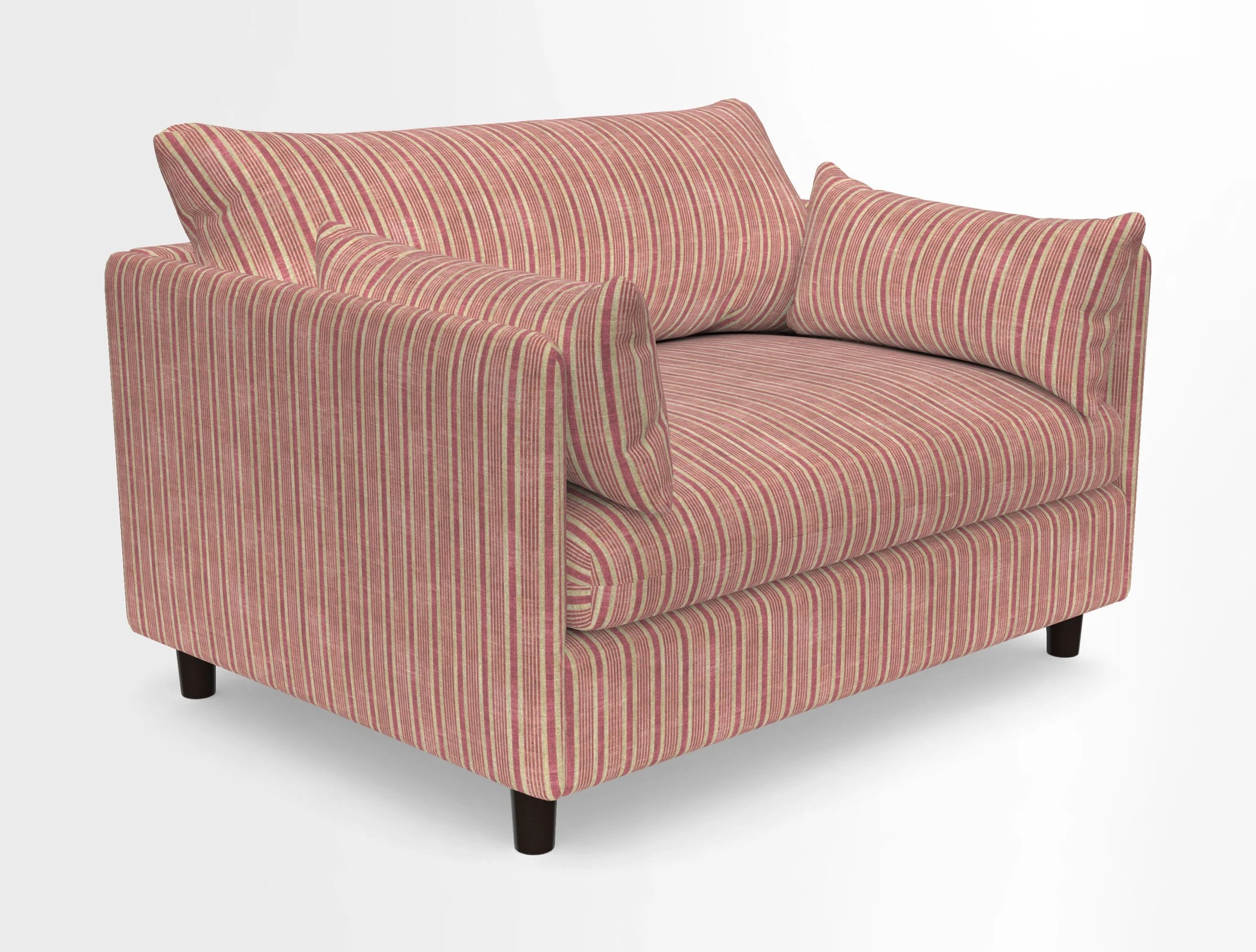 Madehurst Snuggler in Two Tone Plain Biscuit. Loose cover option available