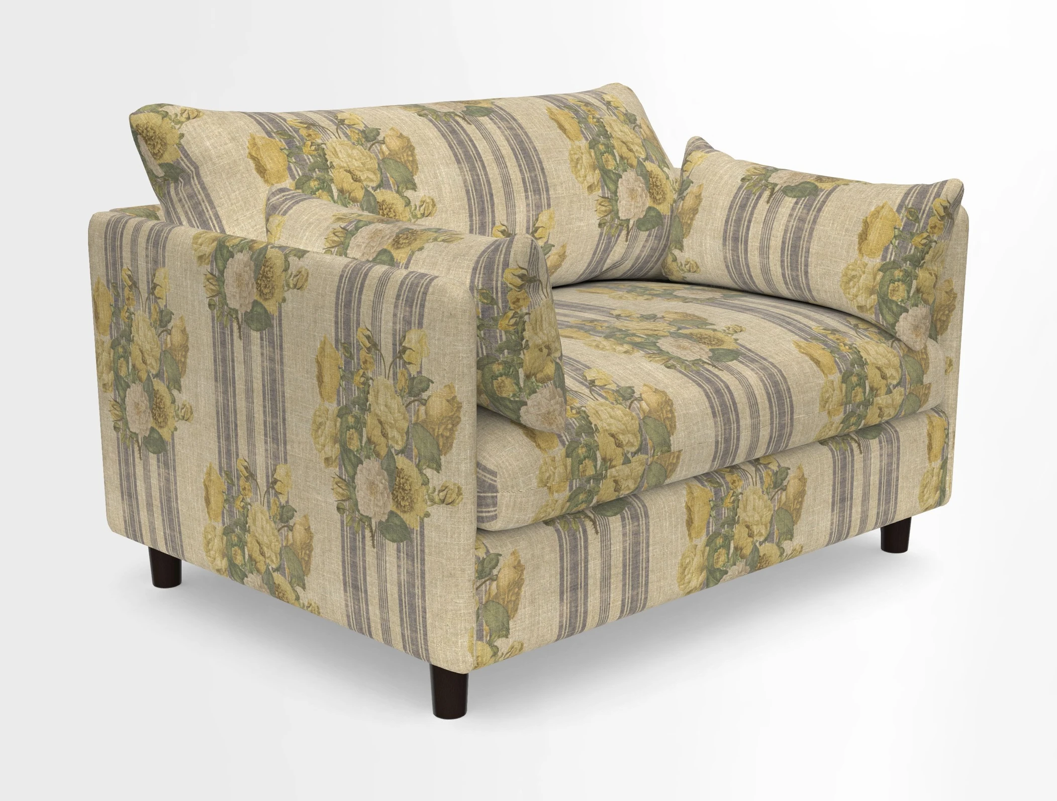 Madehurst Snuggler in Two Tone Plain Biscuit. Loose cover option available
