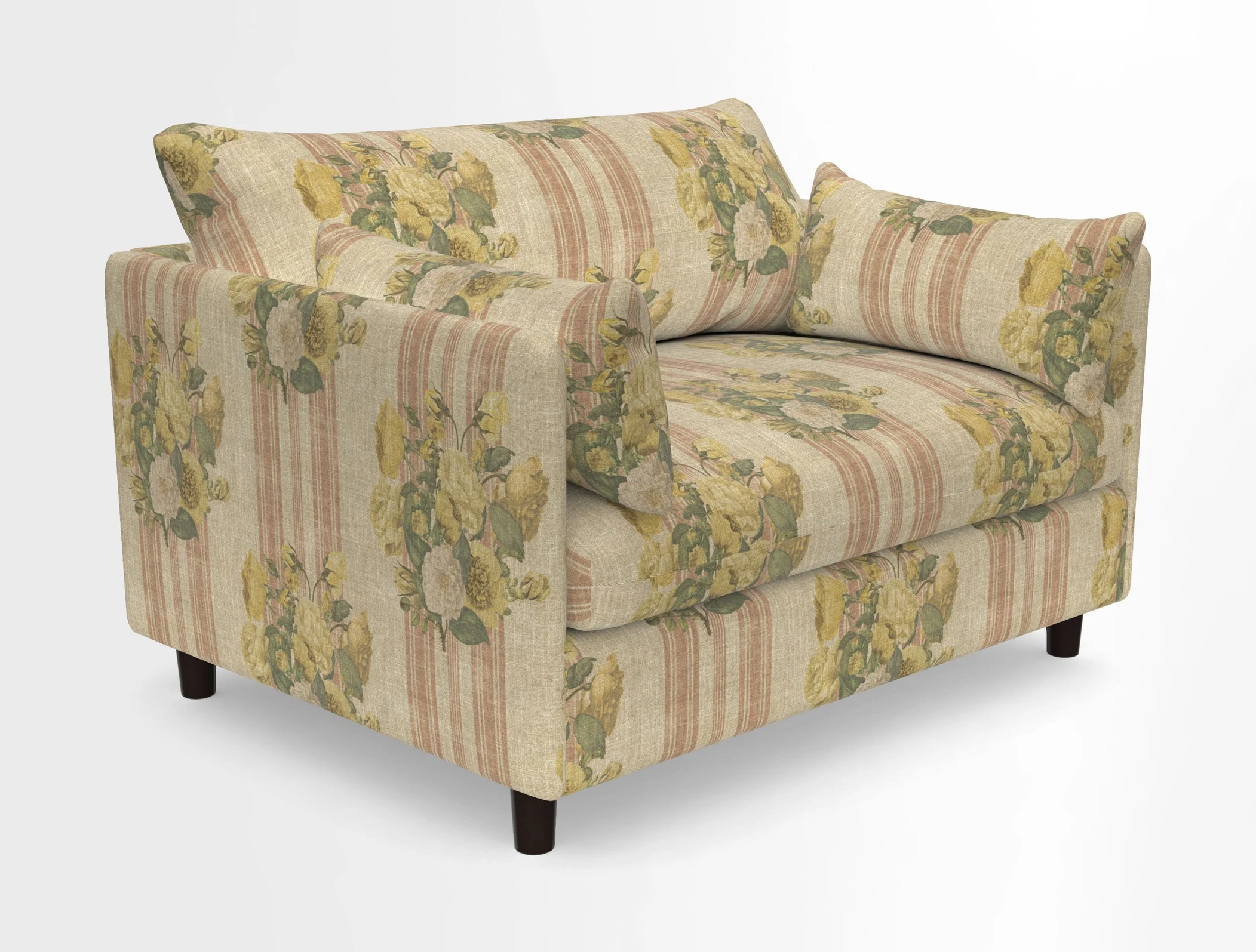 Madehurst Snuggler in Two Tone Plain Biscuit. Loose cover option available