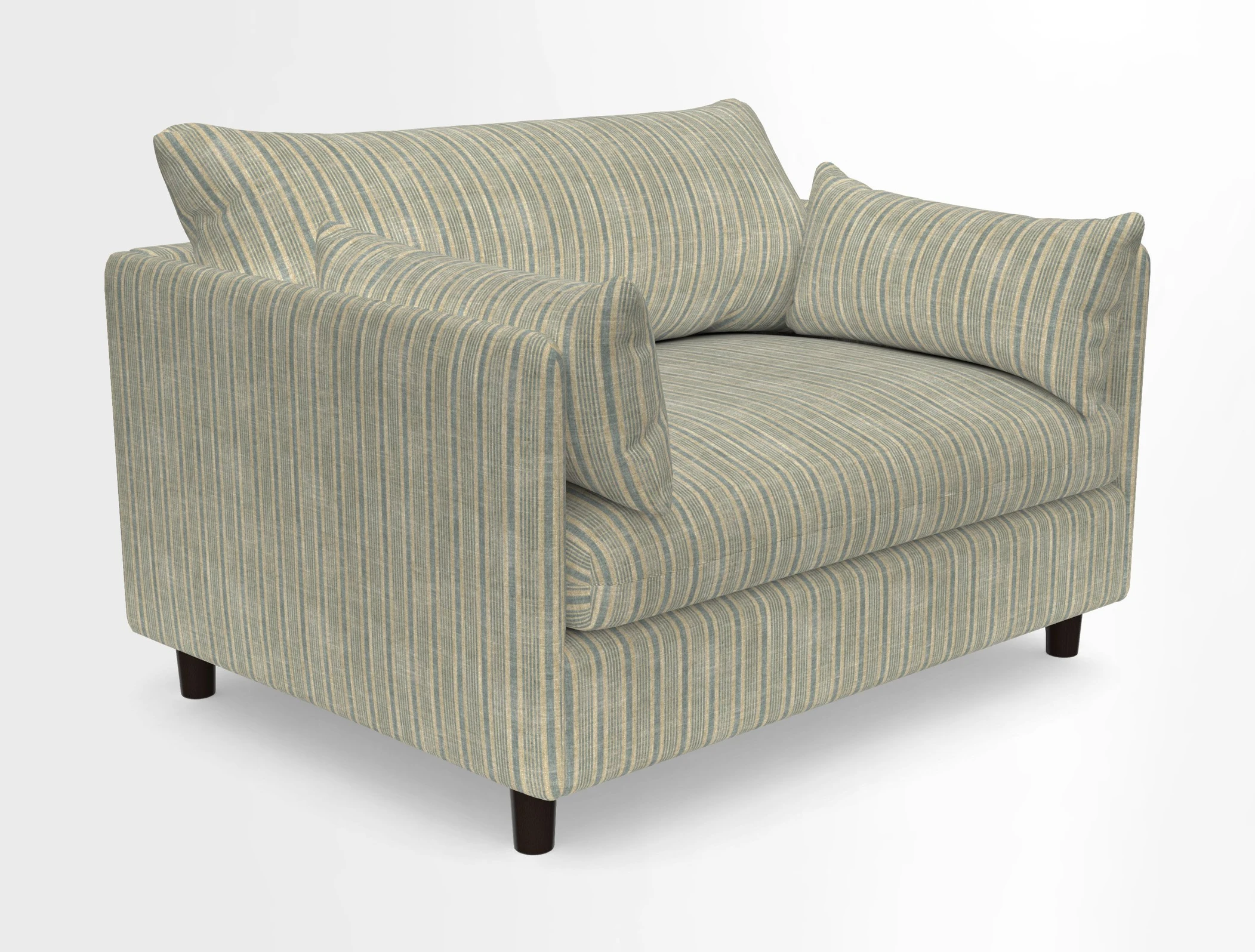 Madehurst Snuggler in Two Tone Plain Biscuit. Loose cover option available