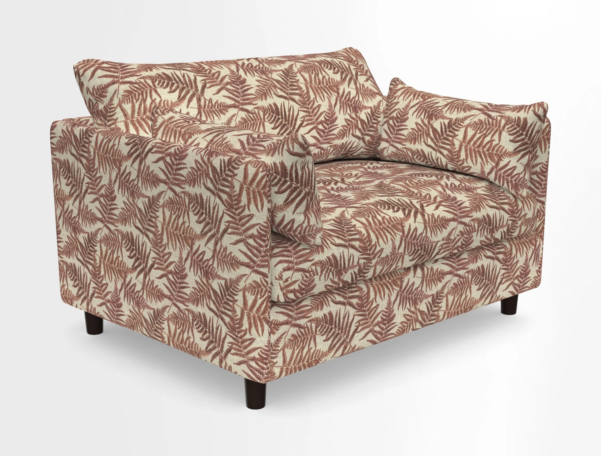 Madehurst Snuggler in Two Tone Plain Biscuit. Loose cover option available