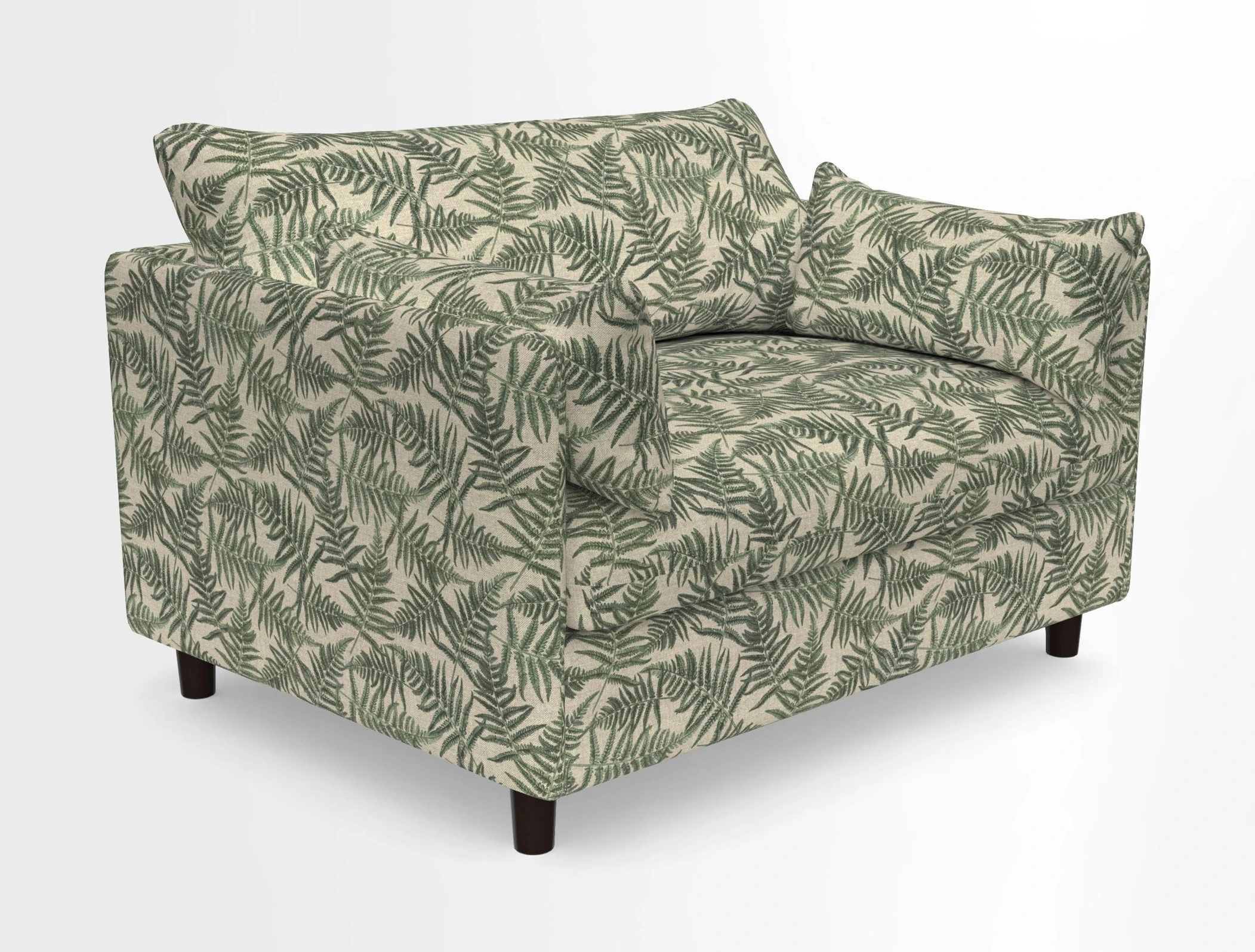 Madehurst Snuggler in Two Tone Plain Biscuit. Loose cover option available