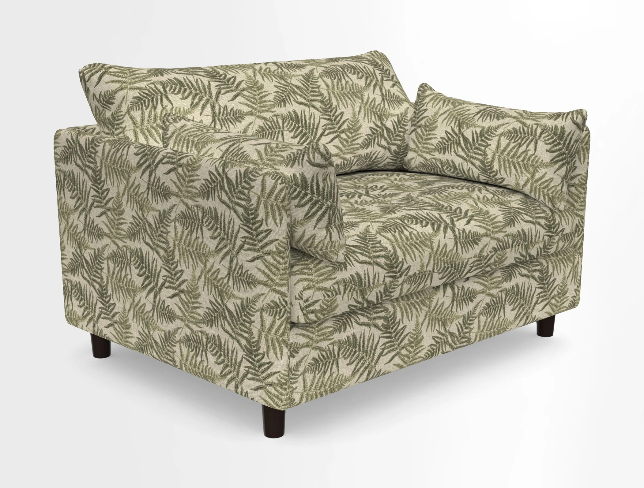 Madehurst Snuggler in Two Tone Plain Biscuit. Loose cover option available
