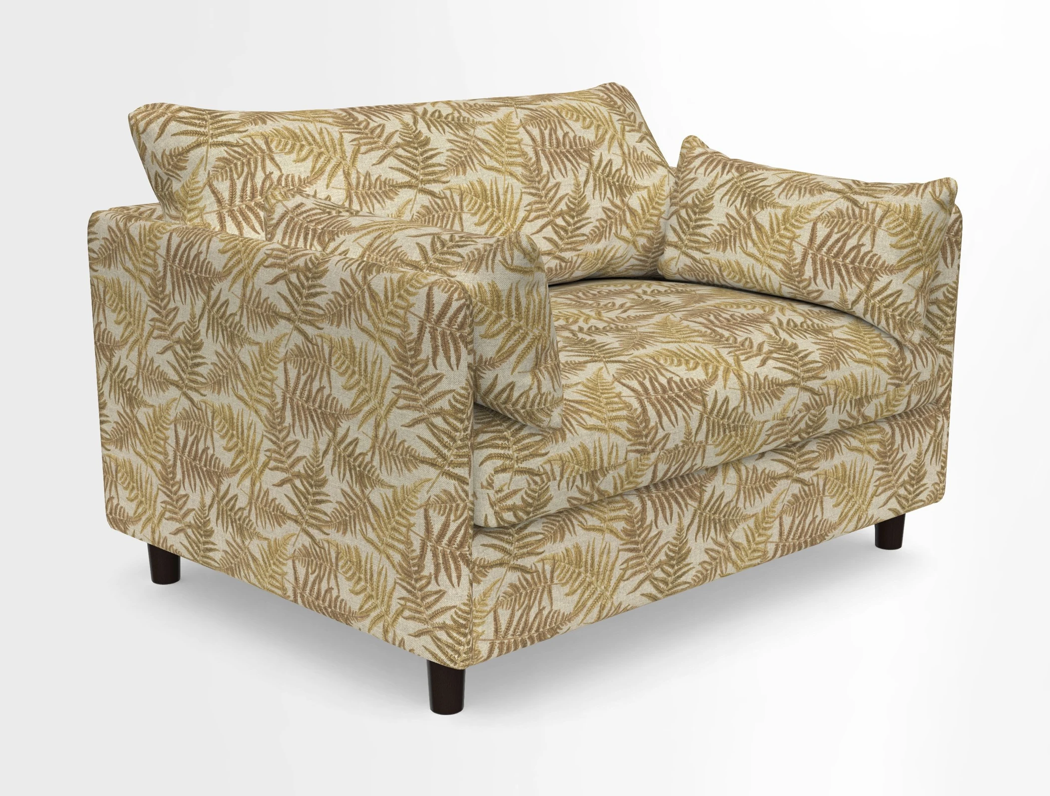 Madehurst Snuggler in Two Tone Plain Biscuit. Loose cover option available