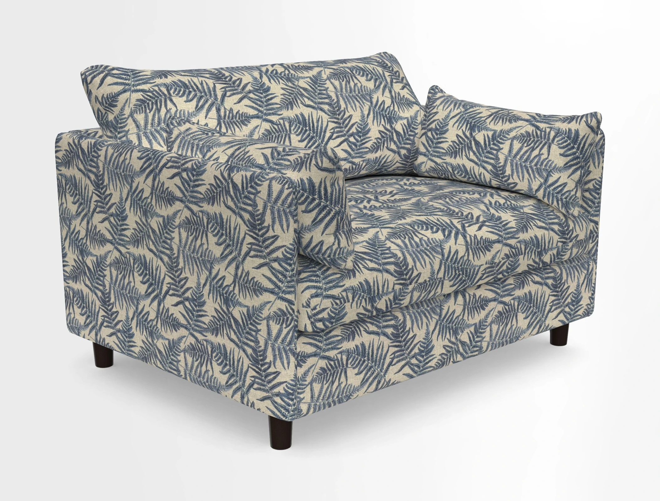 Madehurst Snuggler in Two Tone Plain Biscuit. Loose cover option available