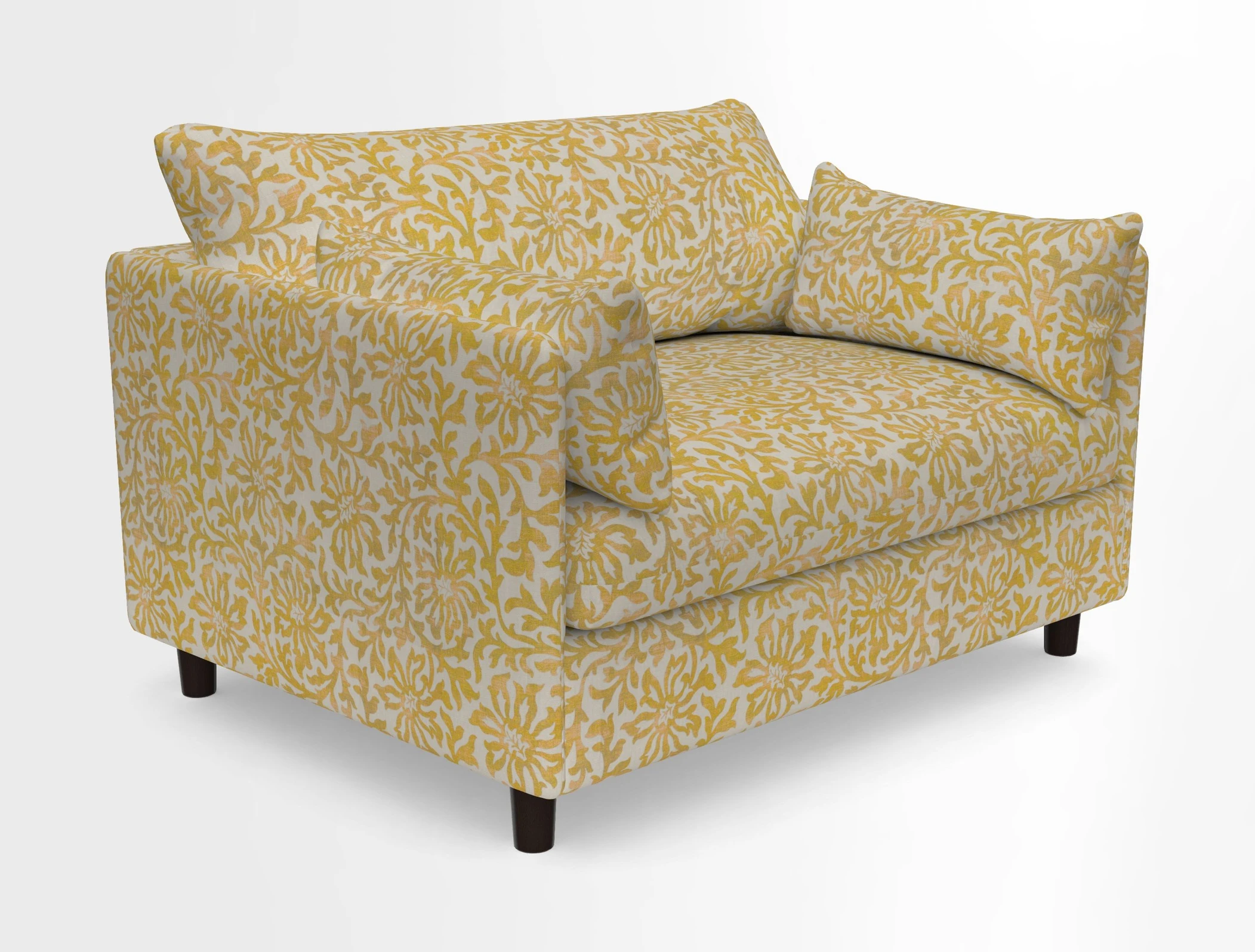Madehurst Snuggler in Two Tone Plain Biscuit. Loose cover option available