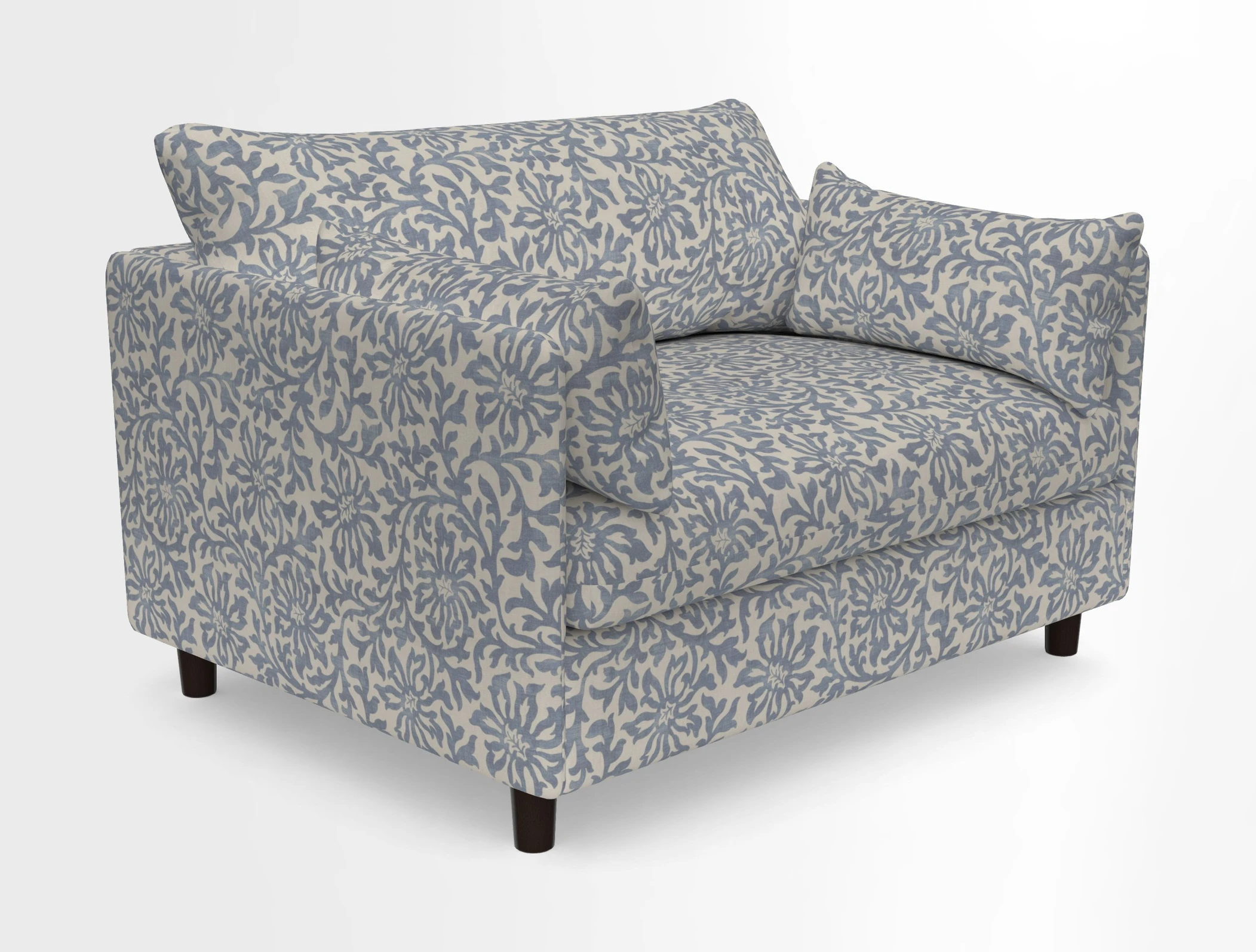 Madehurst Snuggler in Two Tone Plain Biscuit. Loose cover option available