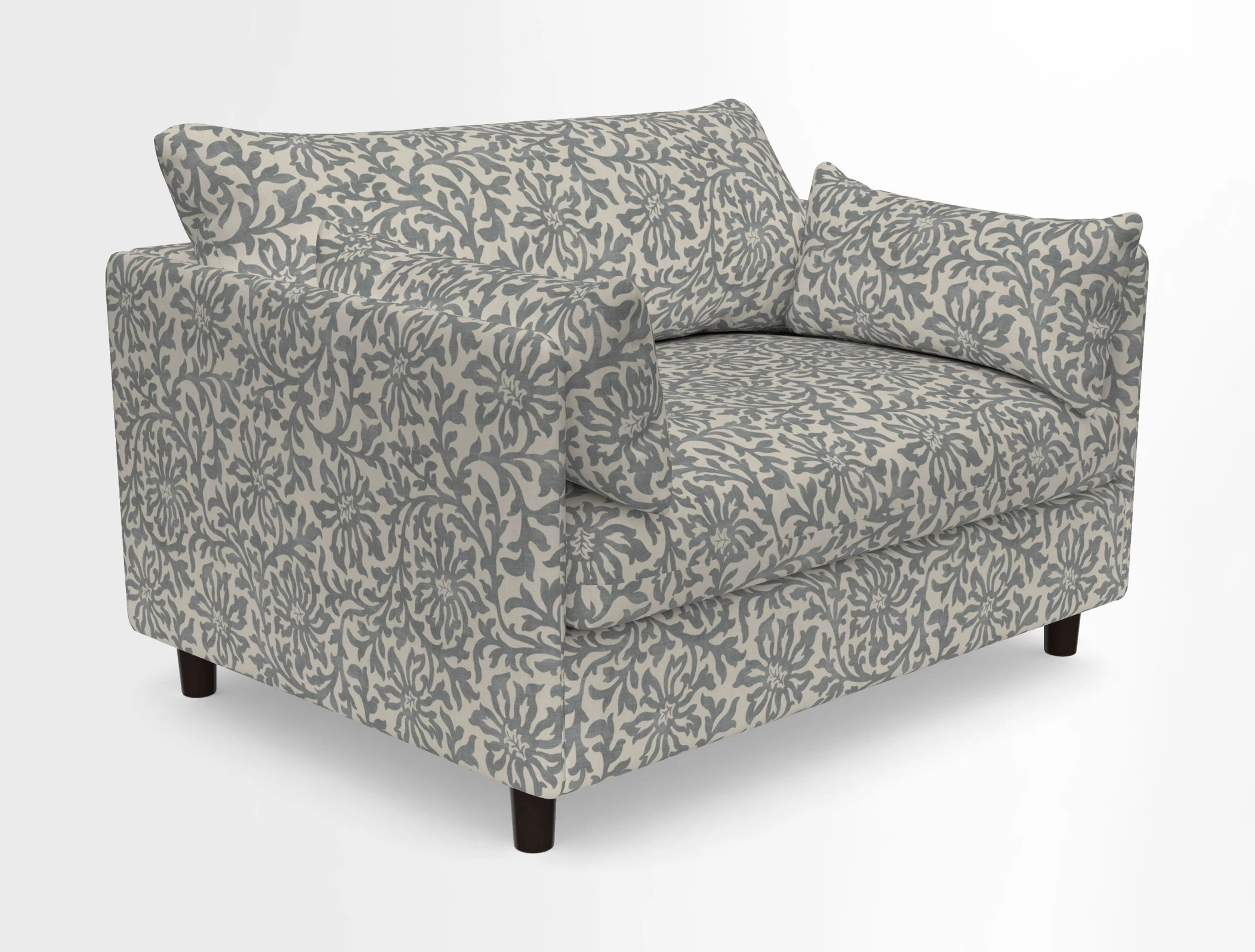 Madehurst Snuggler in Two Tone Plain Biscuit. Loose cover option available