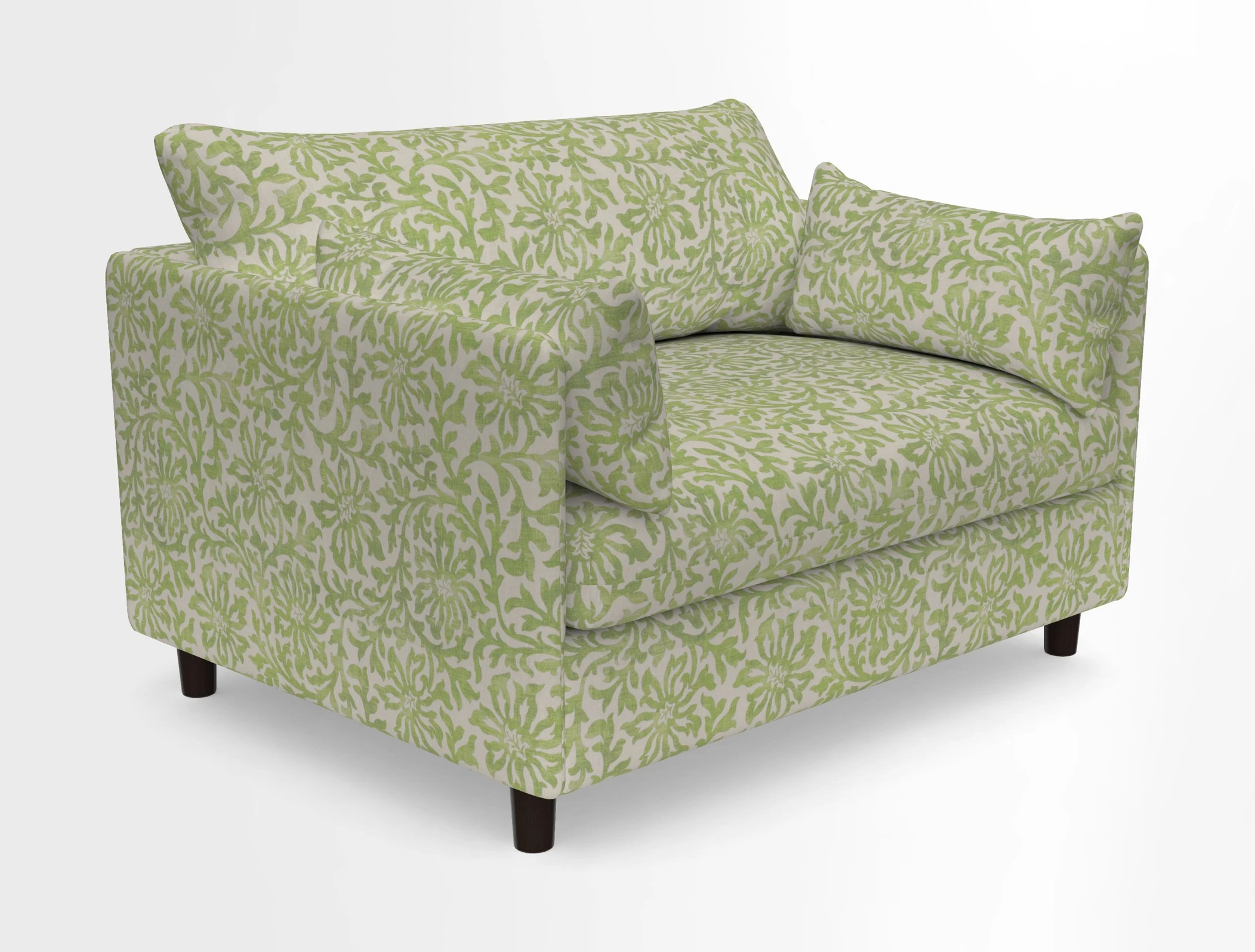Madehurst Snuggler in Two Tone Plain Biscuit. Loose cover option available