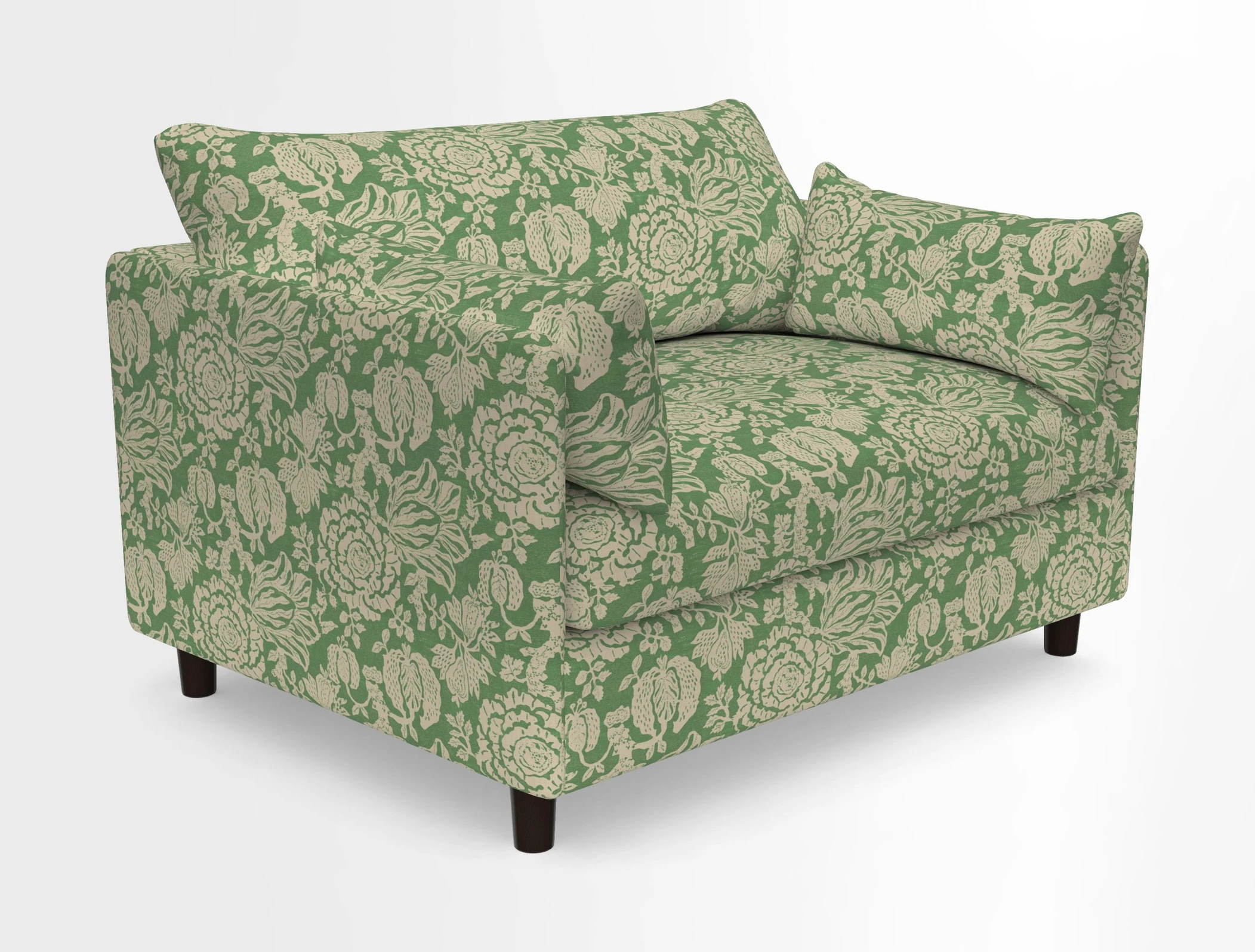 Madehurst Snuggler in Two Tone Plain Biscuit. Loose cover option available